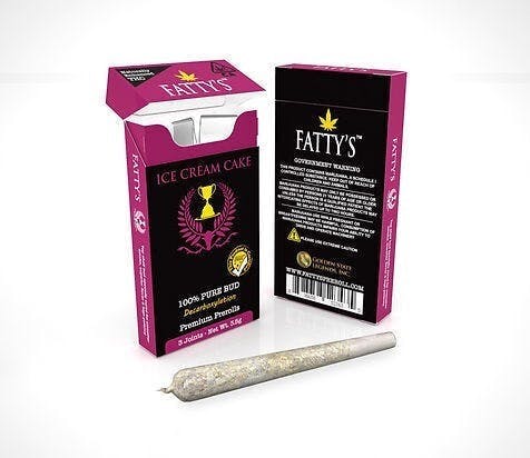 Ice Cream Cake - Fatty's Pre-Rolls 3pk (3g total) - image 1