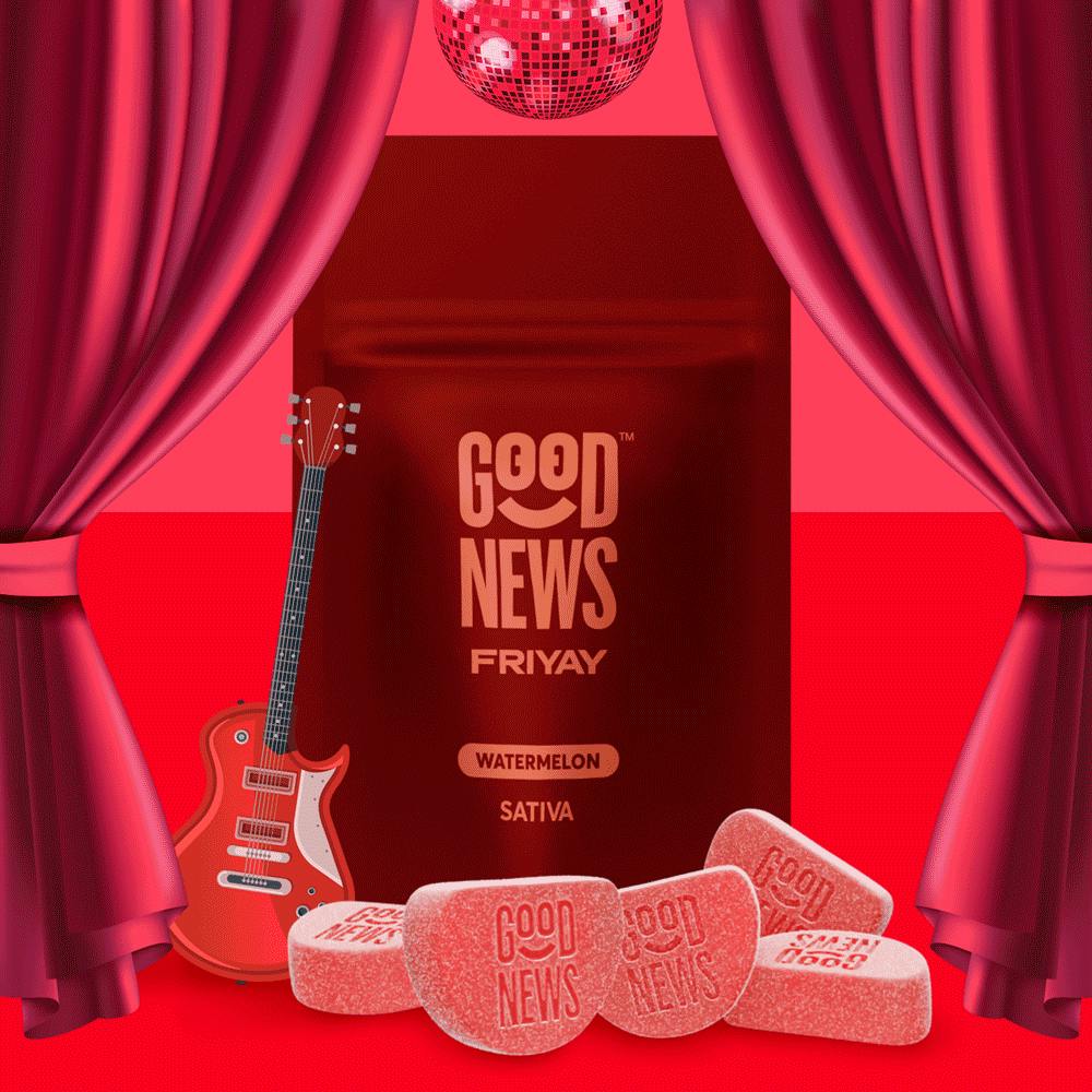 Good News Friyay Watermelon Gummies 200mg (20ct) - image 1