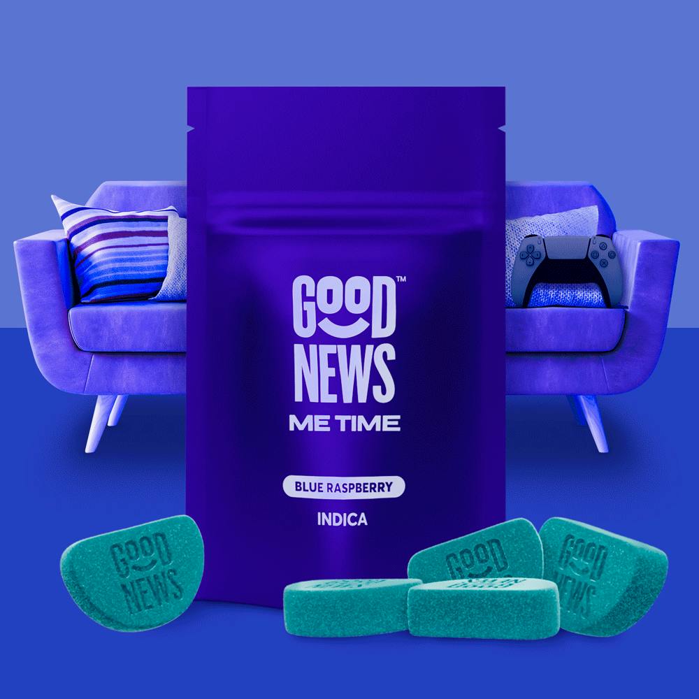 Good News Me Time Blue Raspberry Gummies 200mg (20ct) - image 1