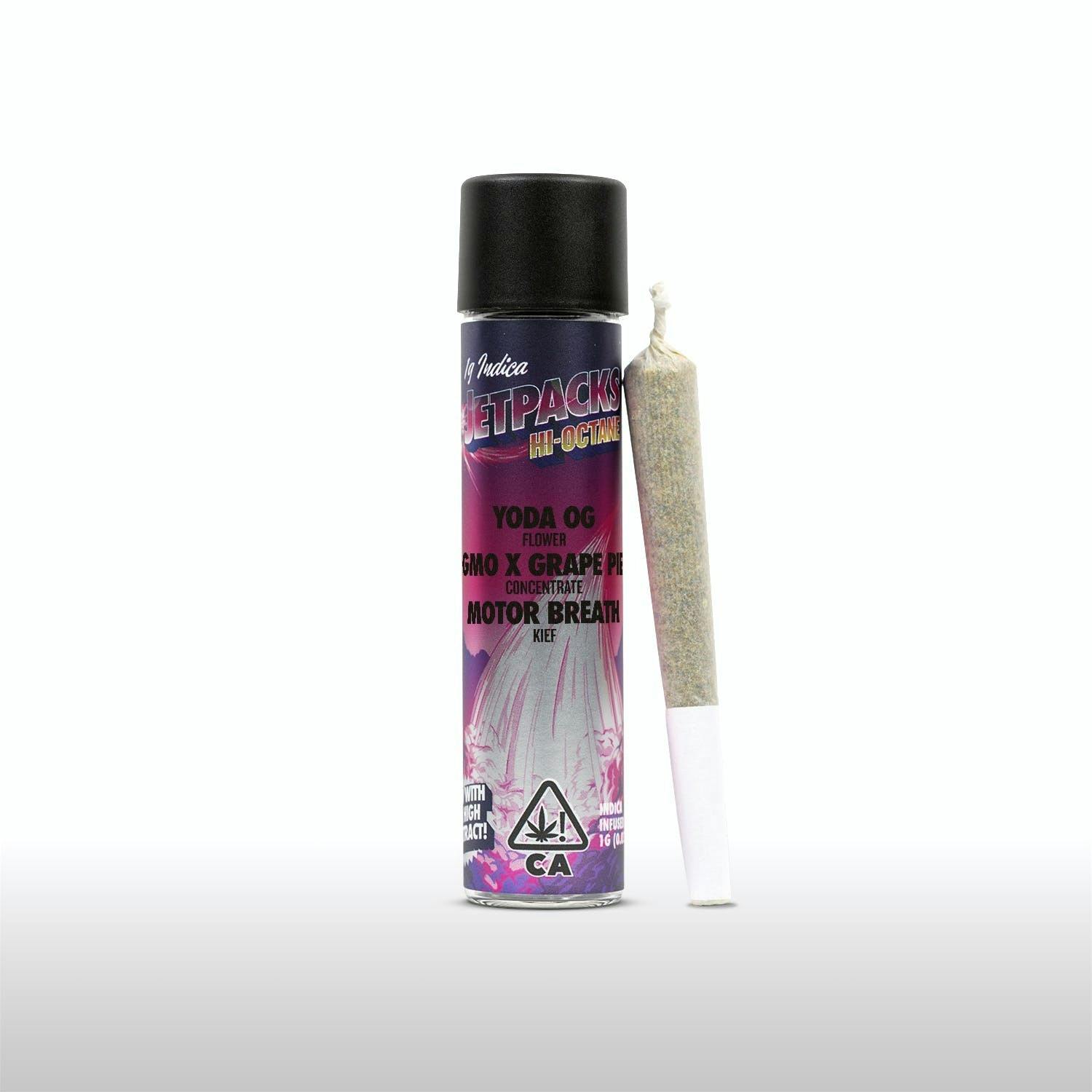 Yoda OG / GMO x Grape Pie / Motor Breath Hi-Octane (1G Infused Pre-Roll) - image 1