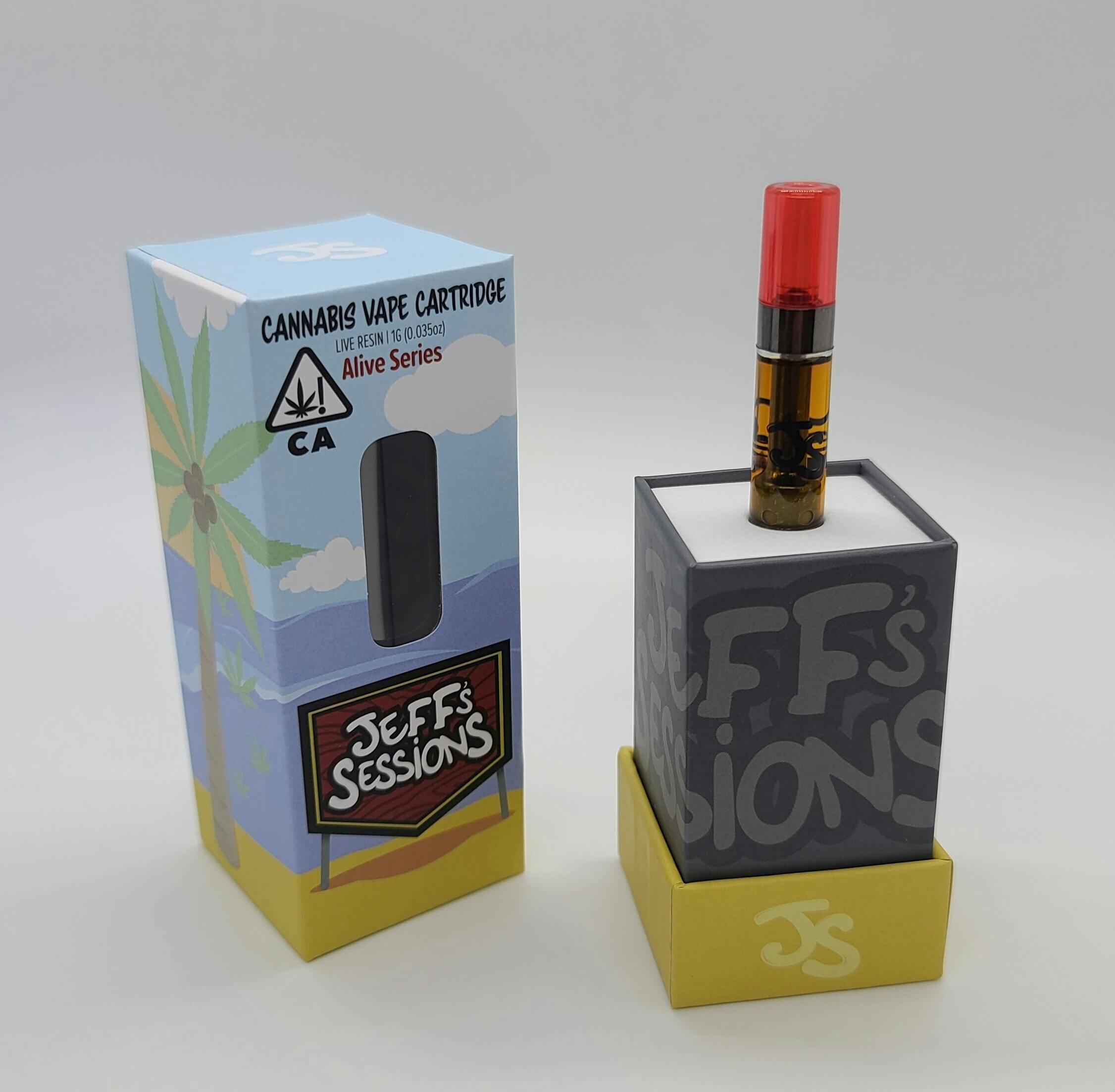 Jeff's Sessions Strawnana 1g Live Resin Vape - image 1