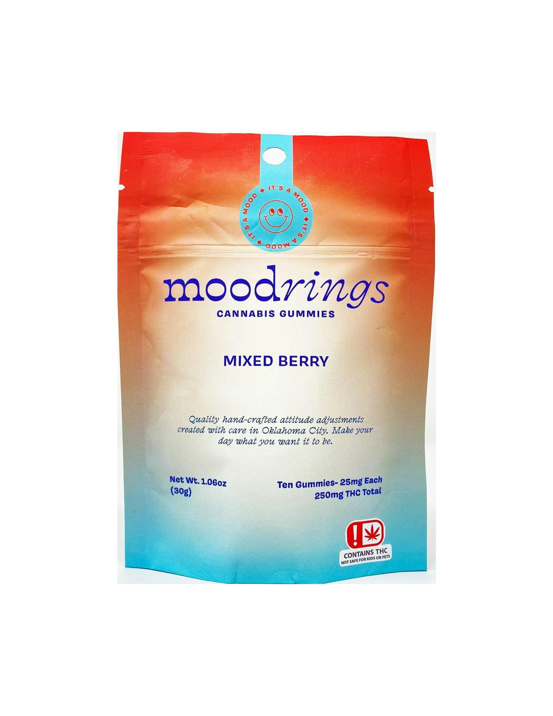 Mood Rings Gummies - 250mg - Mixed Berry - image 1