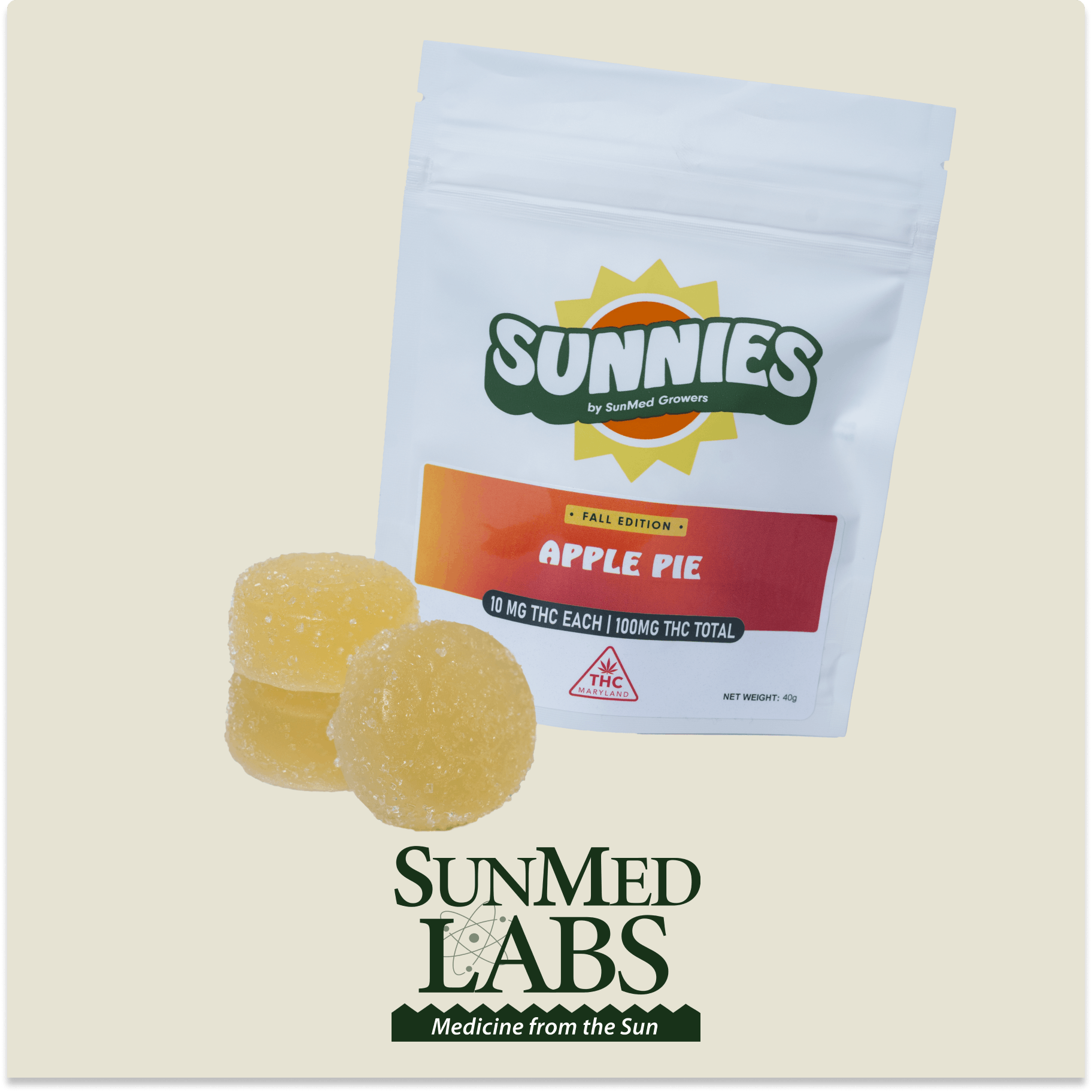 Apple Pie Gummies Edible 100mg - image 1