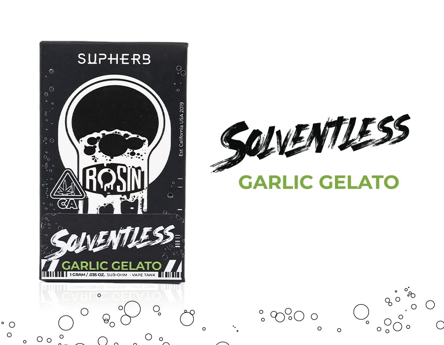 Supherb - Garlic Gelato Indica Rosin Cartridge 1g - image 1