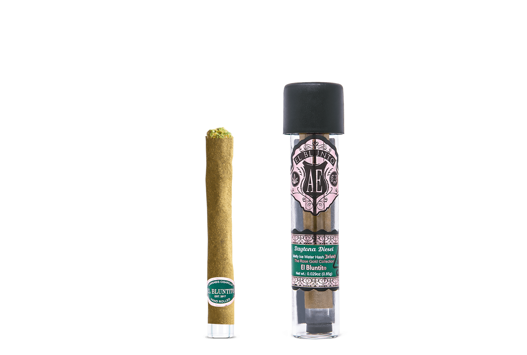 El Bluntito - Daytona Diesel - .85G Cigarillo - Hash Infused [Mini Blunt] - image 1