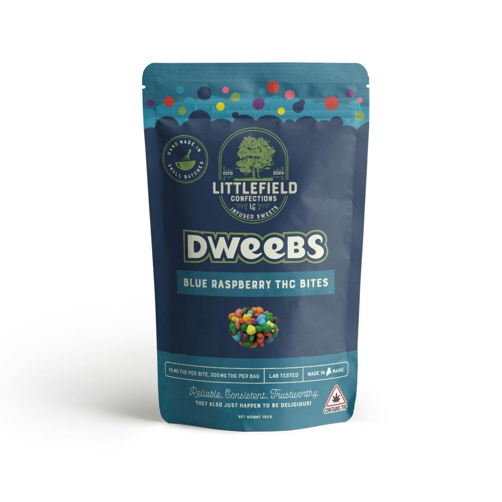 Blue Raspberry THC Dweebs 15mg/pc 300mg Total - image 1