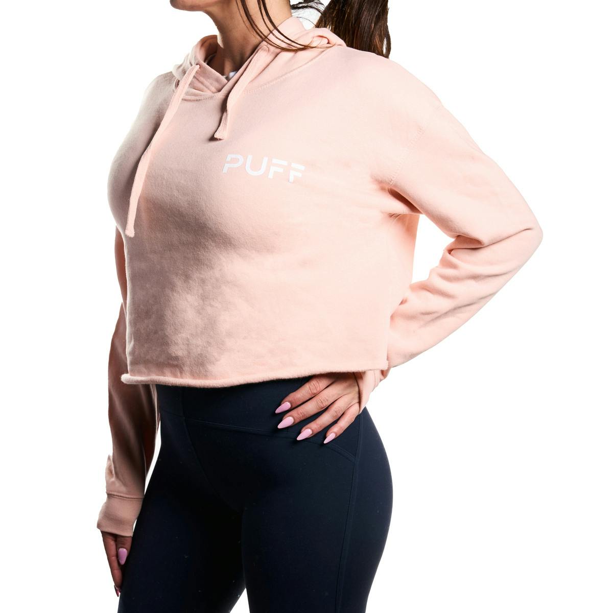 PUFF Cropped Hoodie Pink - image 2