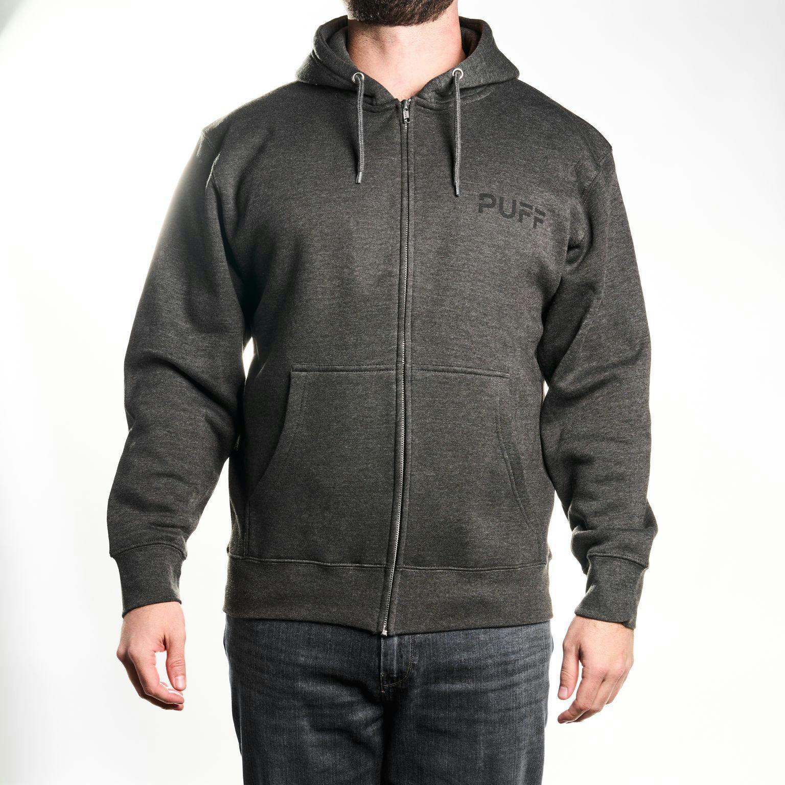 PUFF Zip Up Hoodie Gray - image 1