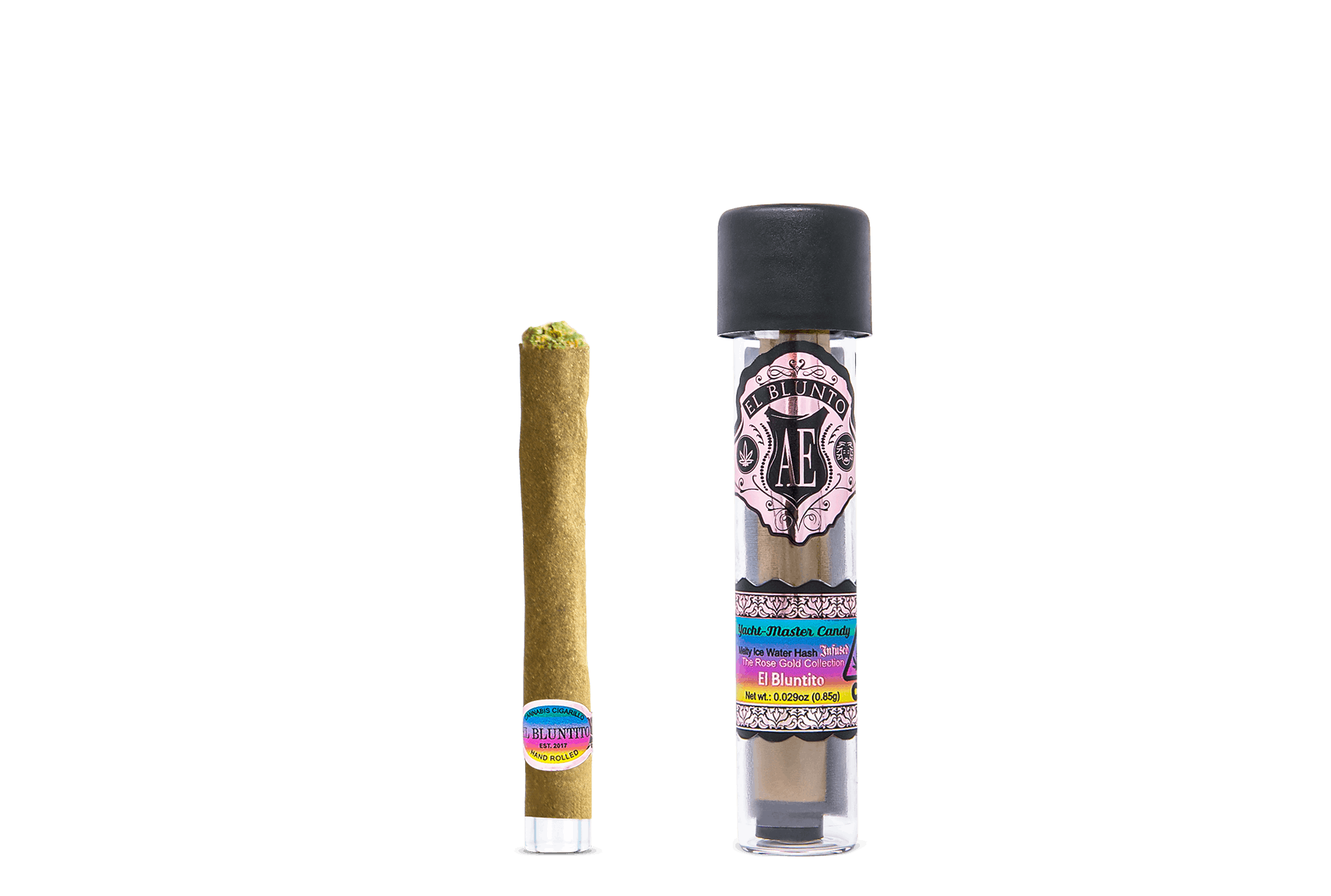 El Bluntito - Yacht-Master Candy - .85G Cigarillo - Hash Infused - image 1