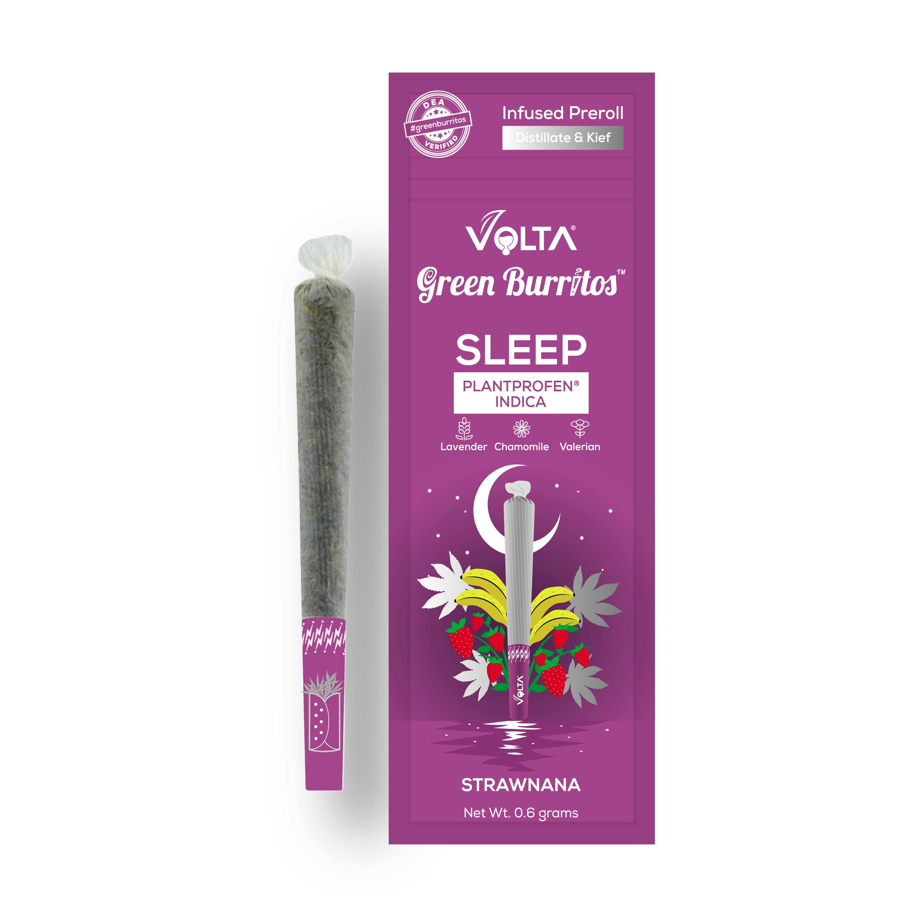 Green Burrito | Infused Pre-Roll 0.6g | Strawnana - image 1