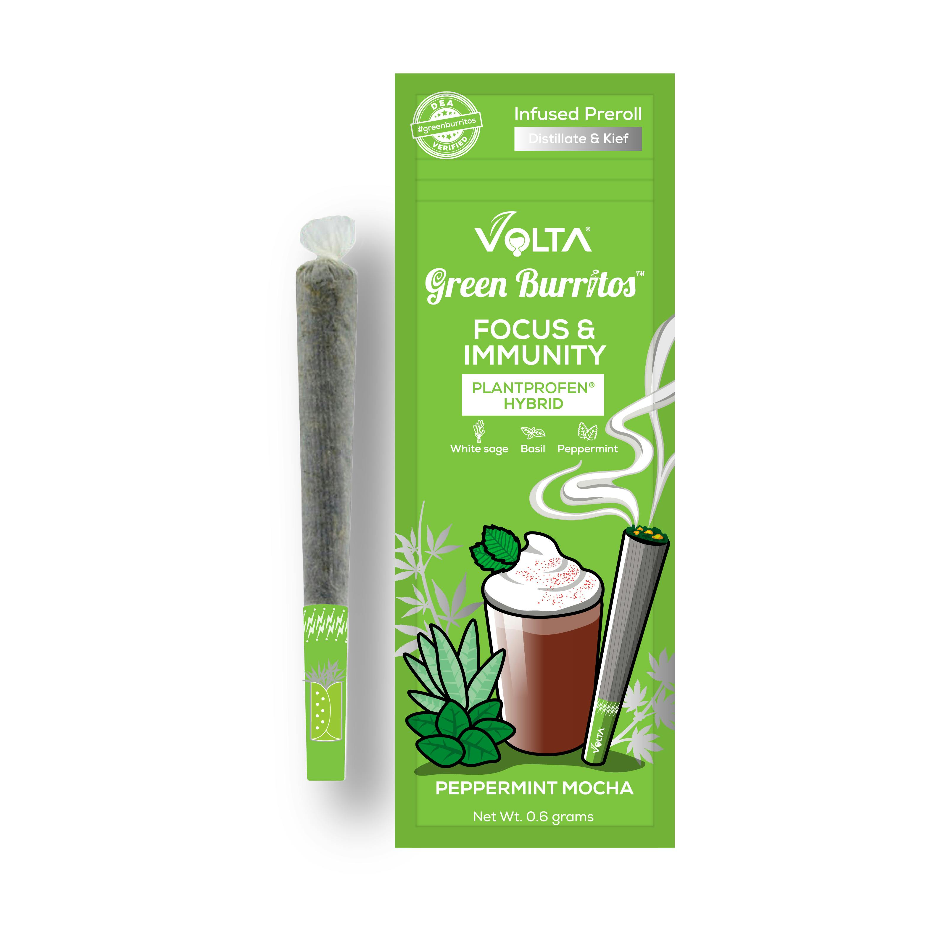 Green Burrito | Infused Pre-Roll 0.6g | Peppermint Mocha - image 1