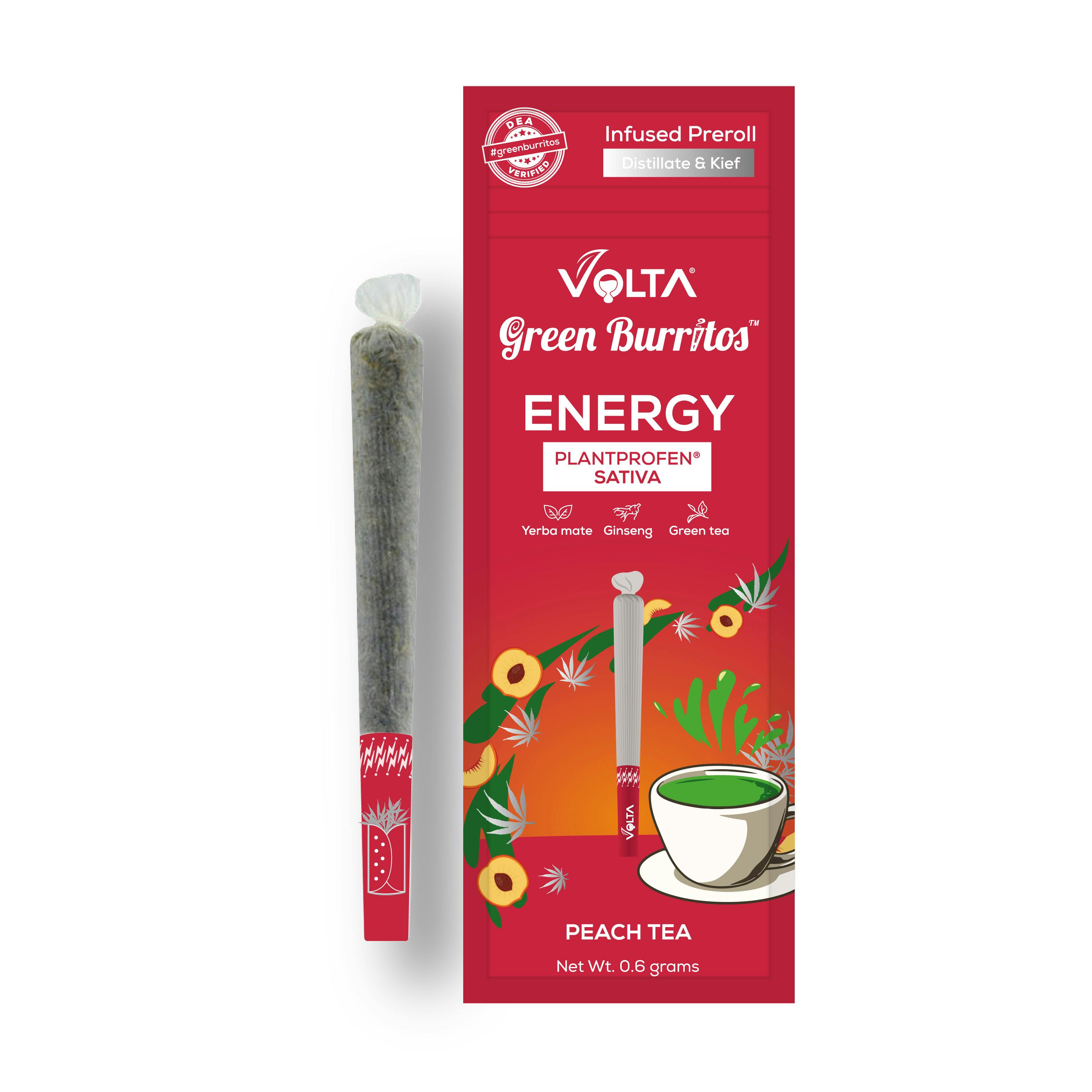 Green Burrito | Infused Pre-Roll 0.6g | Peach Tea - image 1