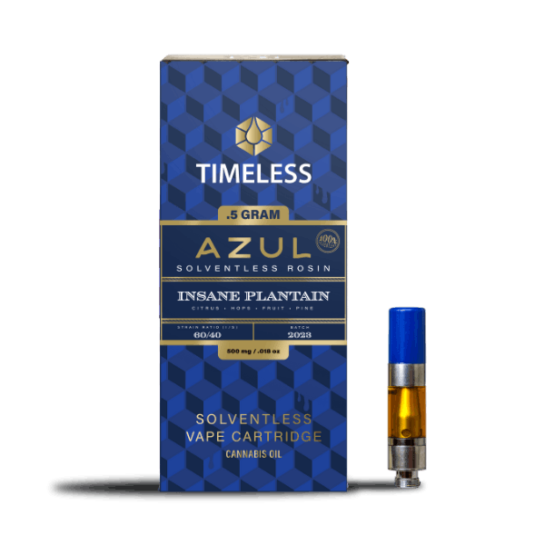 AZUL Insane Plantain 500mg Live Rosin Vape Cartridge - image 1