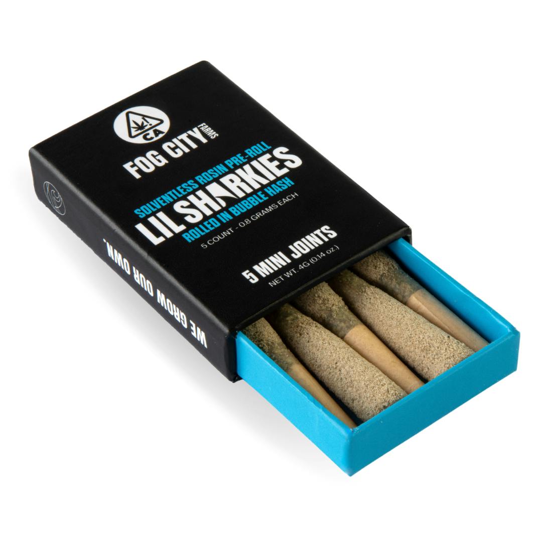 Lil Sharkies Solventless Infused Mini Preroll 5pk | 4g - image 1