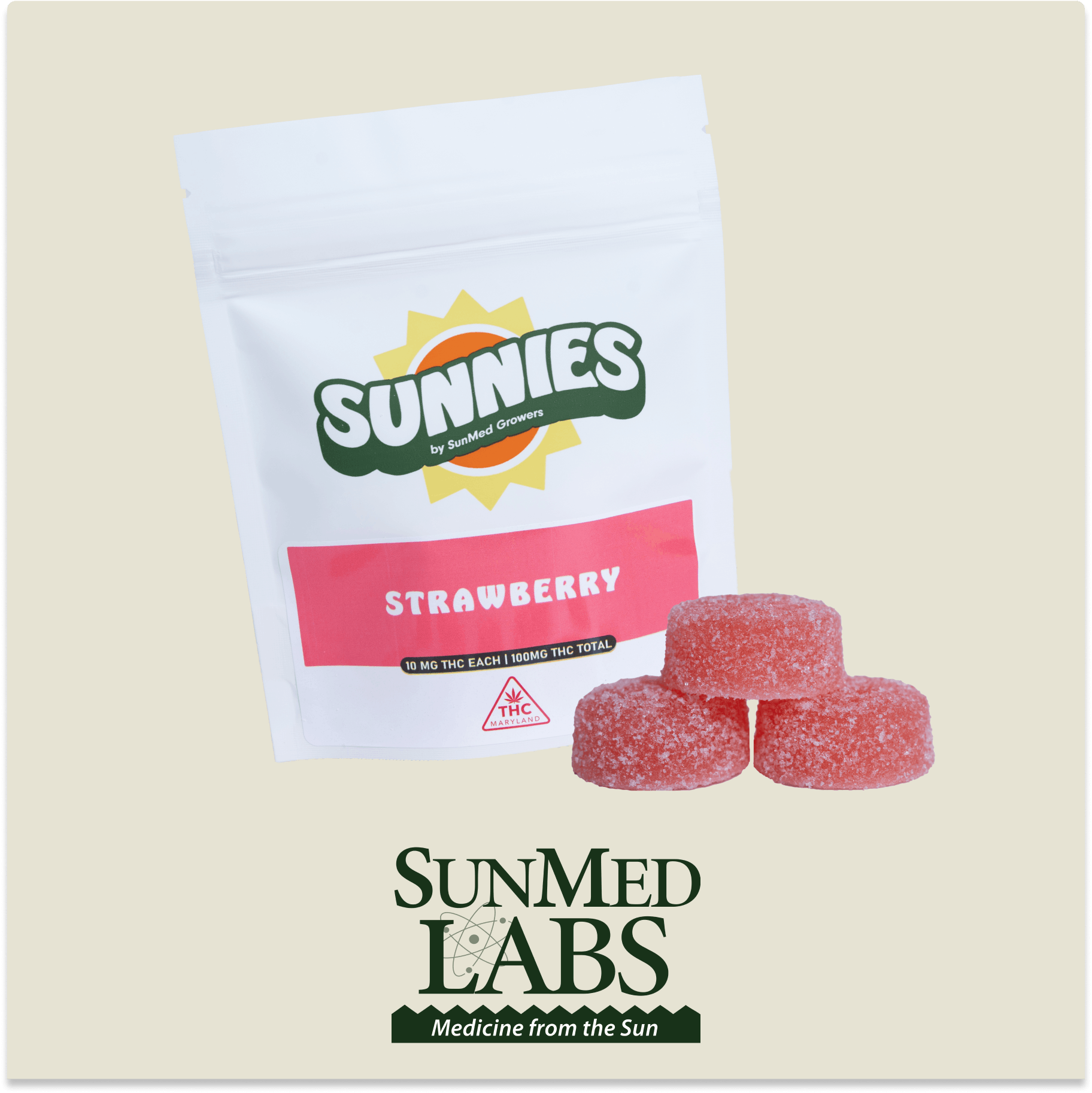 Strawberry Gummies Edible 100mg - image 2