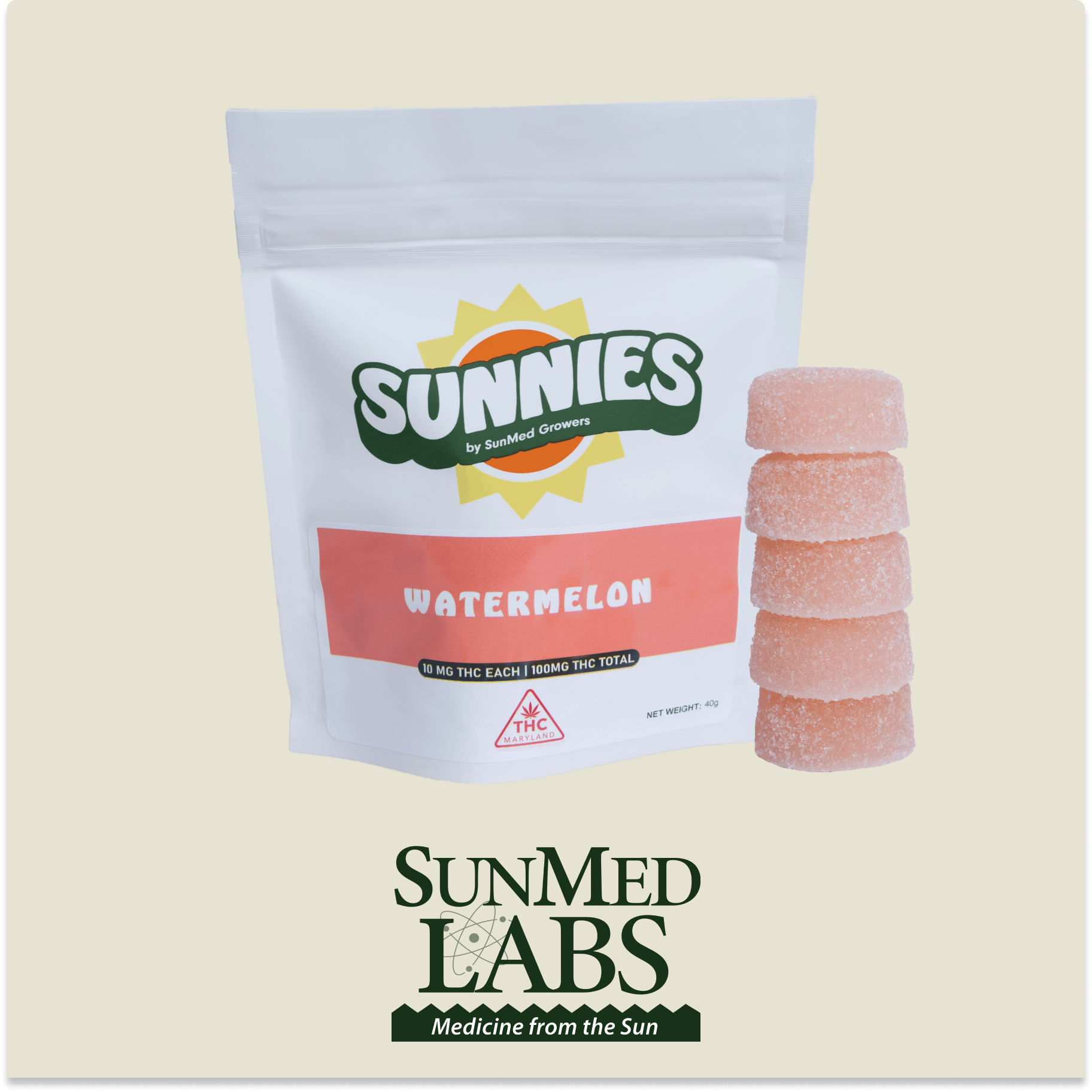 Watermelon Gummies Edible 100mg - image 2