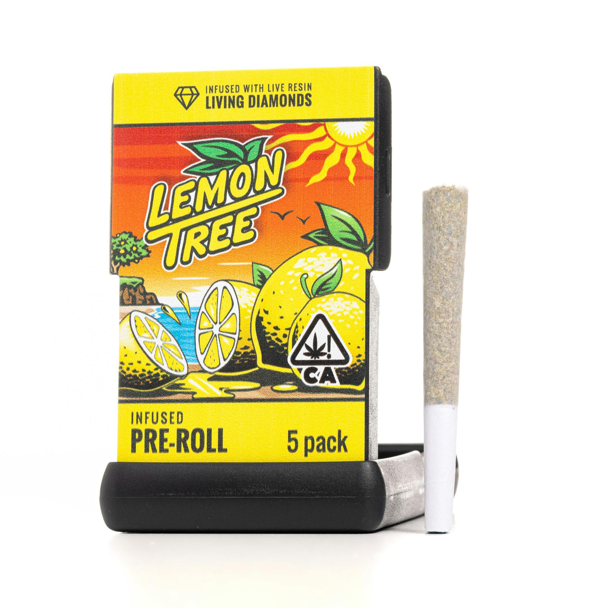 Infused Pre-Roll | Lemon Tree | Live Resin Infused Pre-Roll | 3.5G - image 1