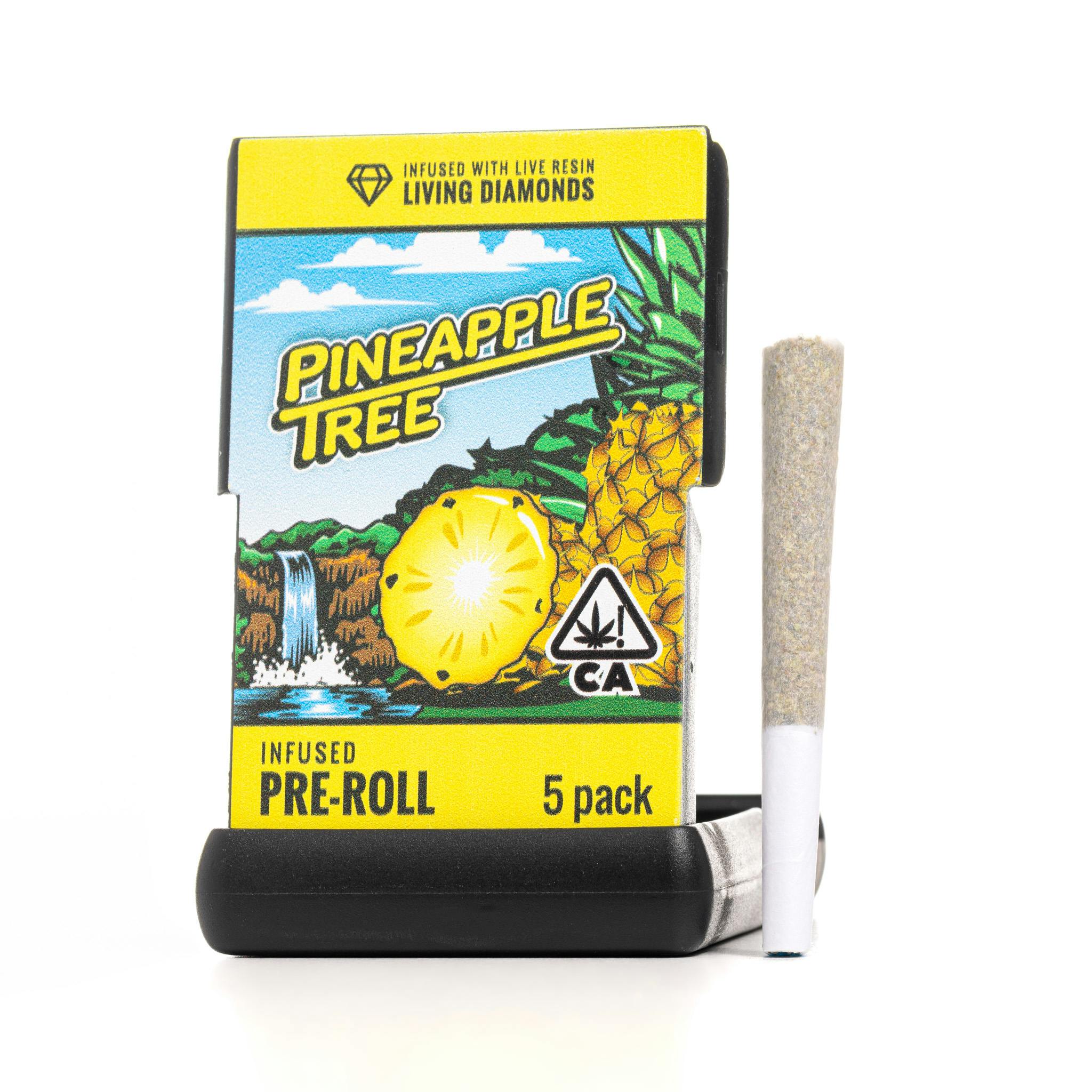 Infused Pre-Roll | Pineapple Tree | Live Resin Infused Pre-Roll | 3.5G - image 1