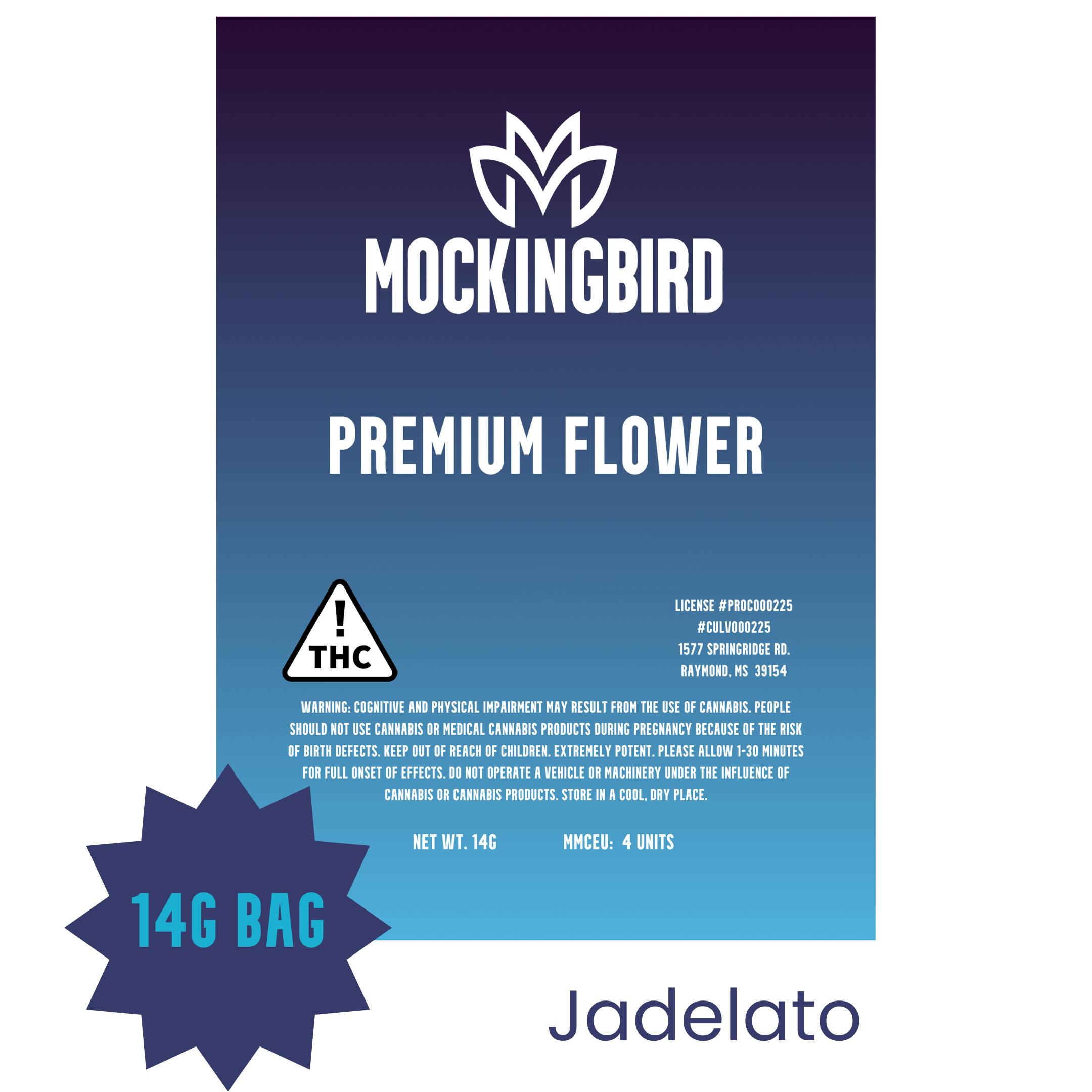 Mockingbird Premium Flower: Jadelato 14g bag - image 1