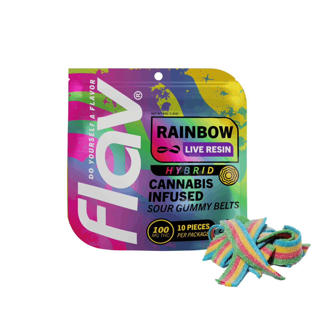 Candy - Belt - 100mg - Live Resin - Rainbow - Hybrid - image 1