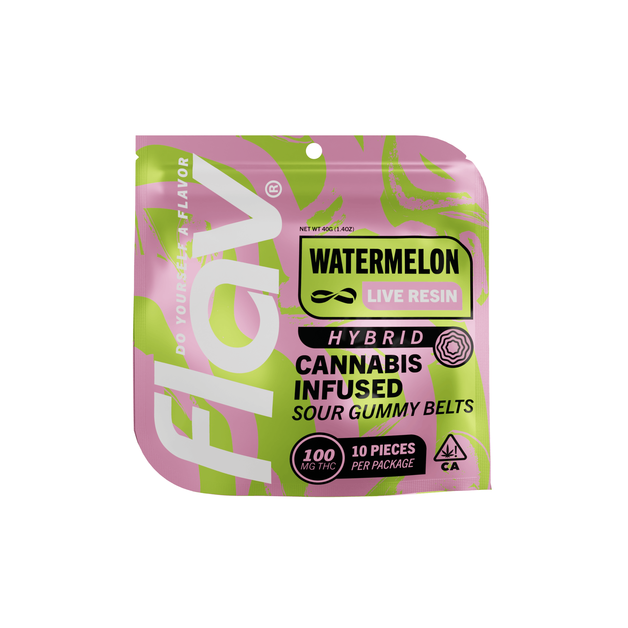 Candy - Belt - 100mg - Live Resin - Watermelon - Hybrid - image 1