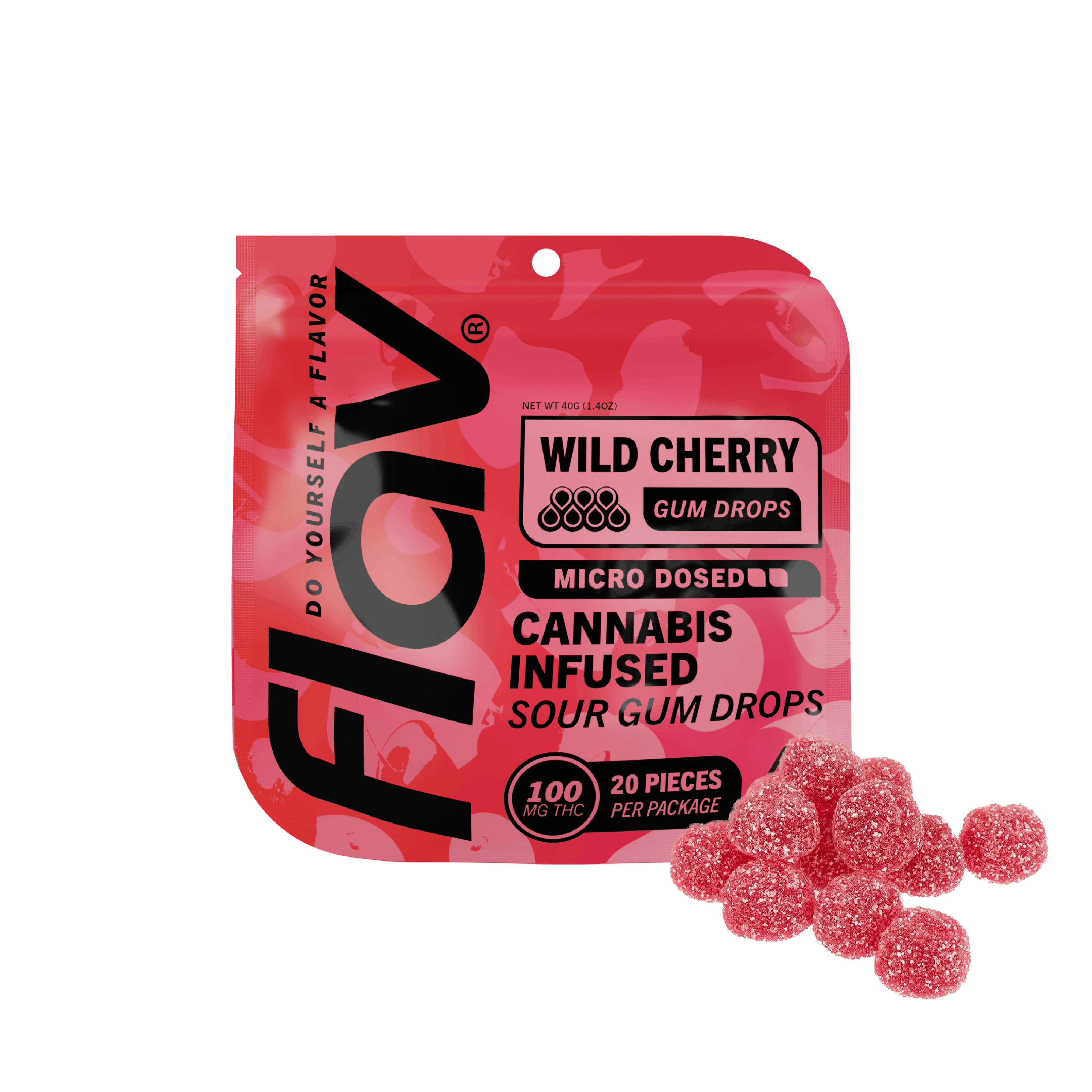 Candy - Gummy Drop - 100mg - Distillate - Cherry - EXPIRE 3/27/24 - image 1