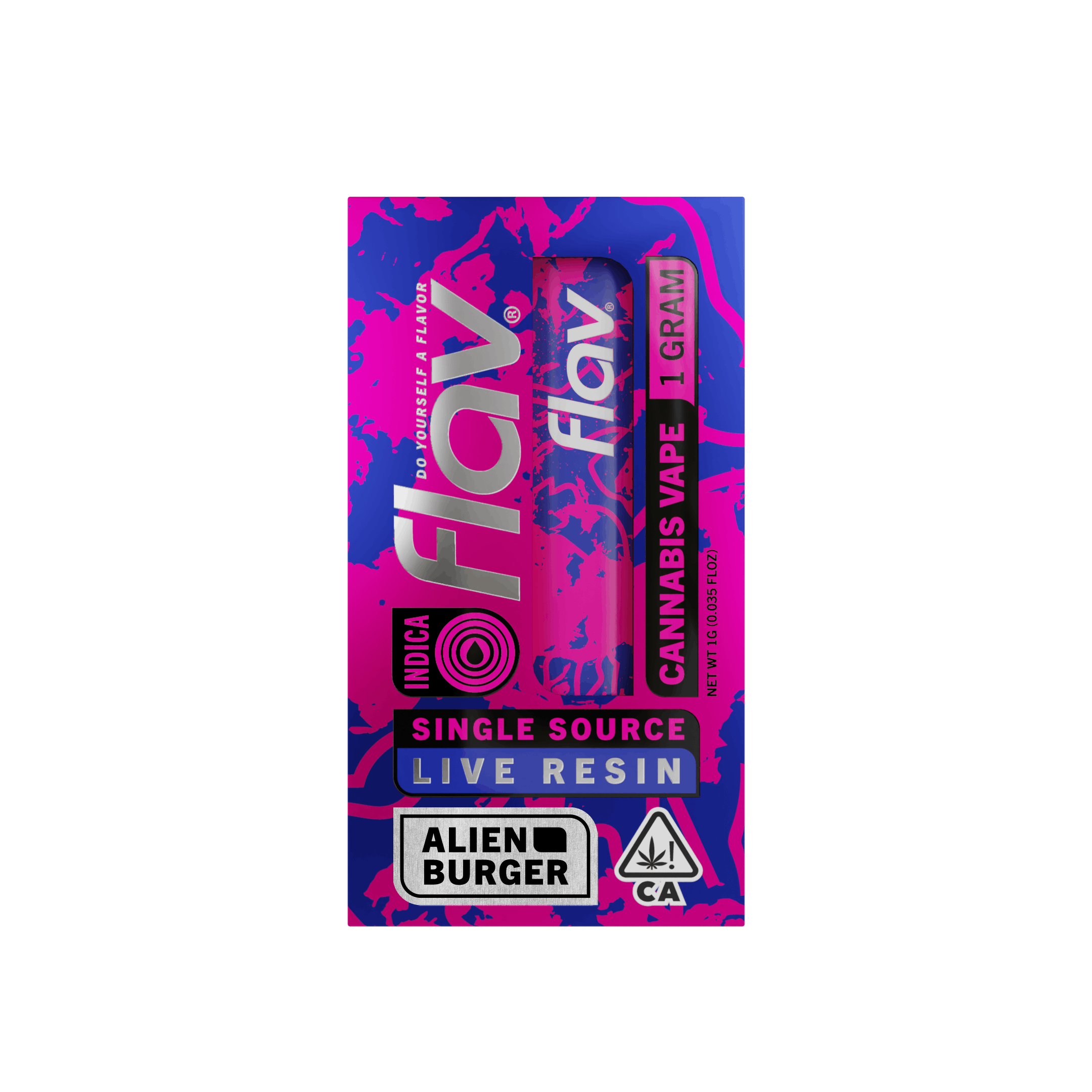 Vape - Disposable - 1.0g - Live Resin - Alien Burger - Indica - image 1