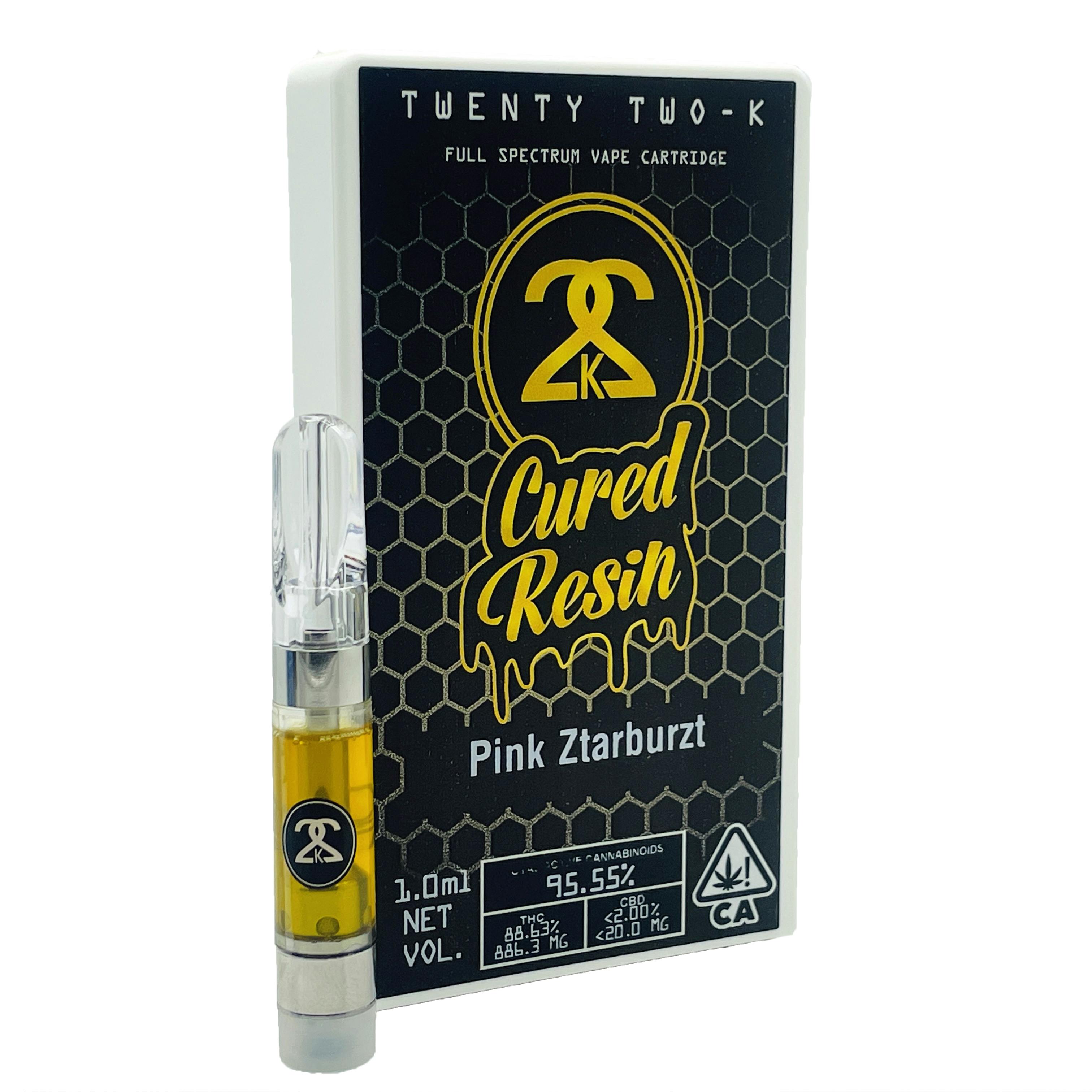 22K - Cured Resin - Pink Ztarburzt - 1.0ml Cartridge - image 1