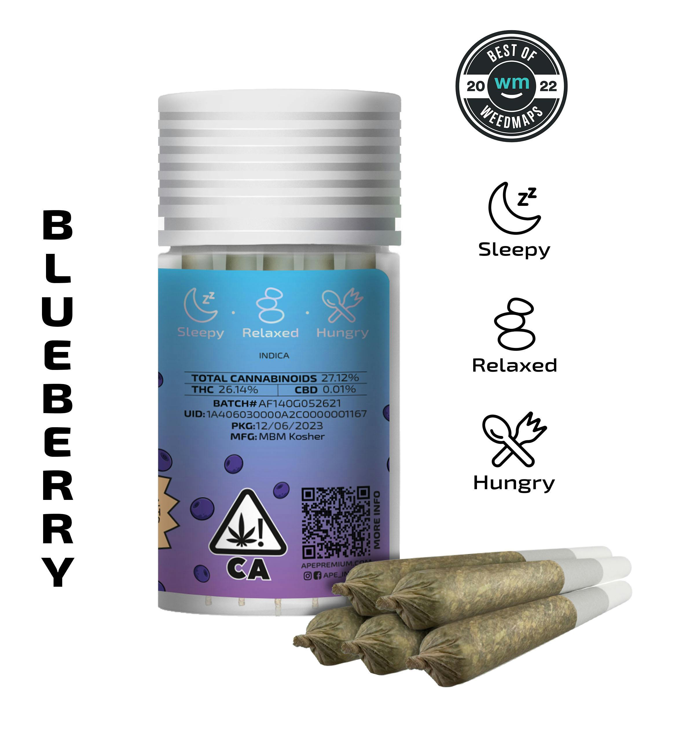 Blueberry — 5 original mini joints (2.5g | 0.5g each) - image 2