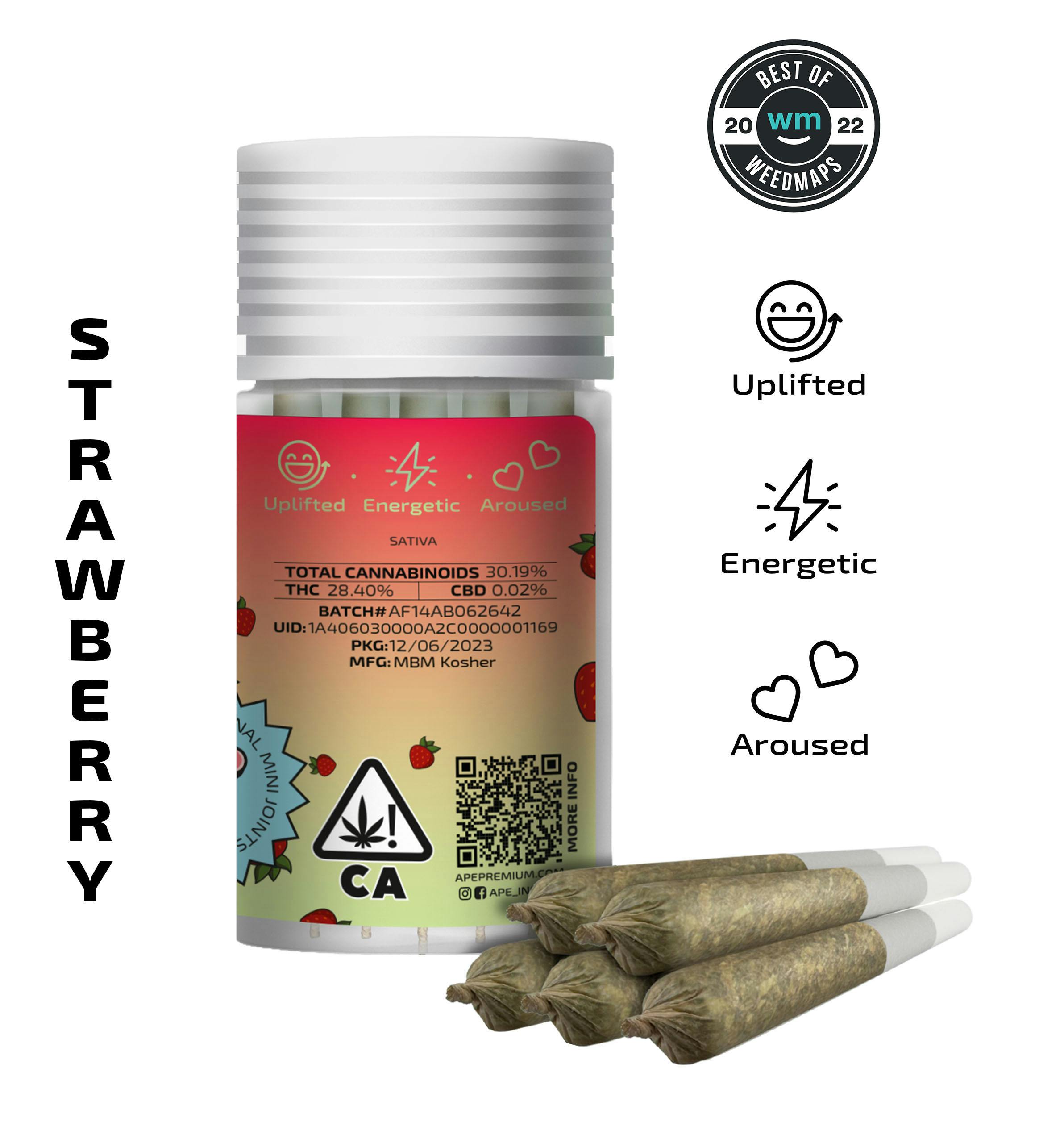 Strawberry — 5 original mini joints (2.5g | 0.5g each) - image 2