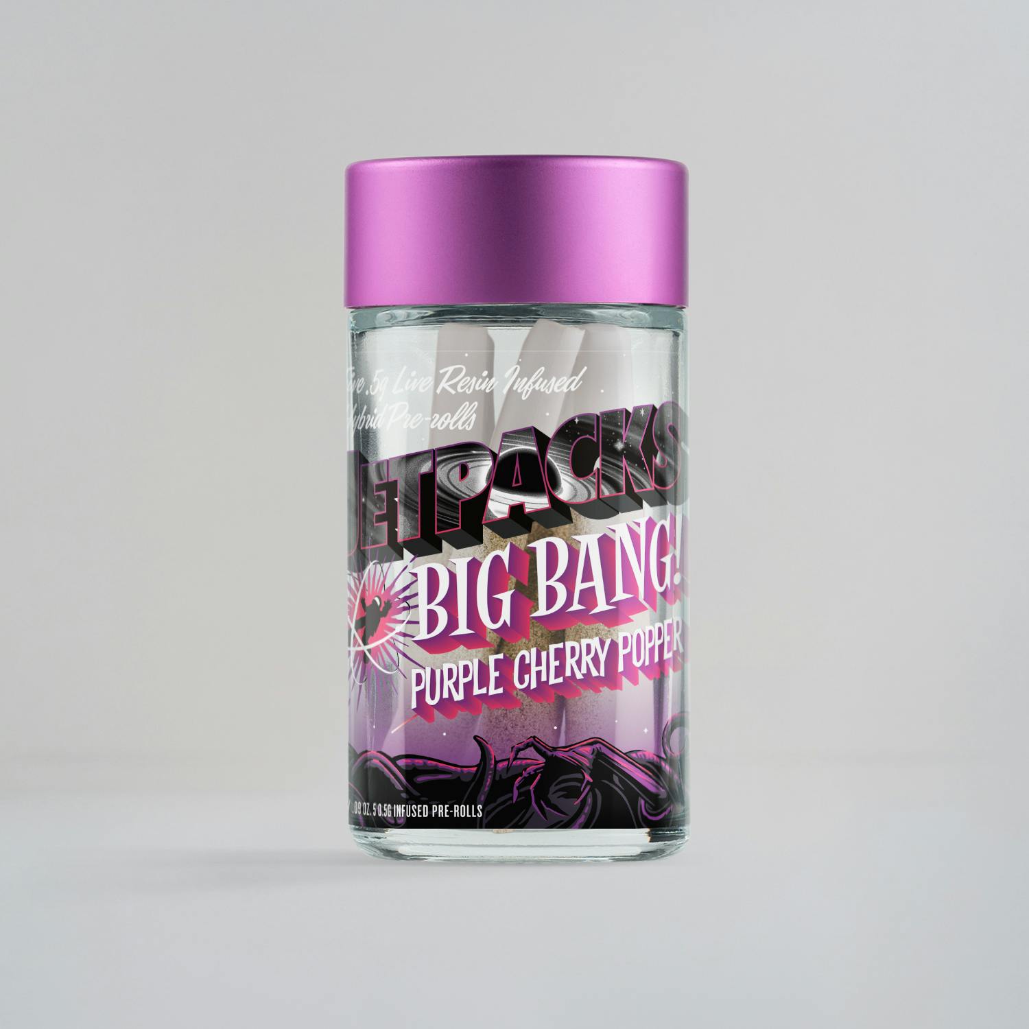 Purple Cherry Popper Big Bang (2.5G Infused Pack,Live Resin &THCA Diamond) - image 1