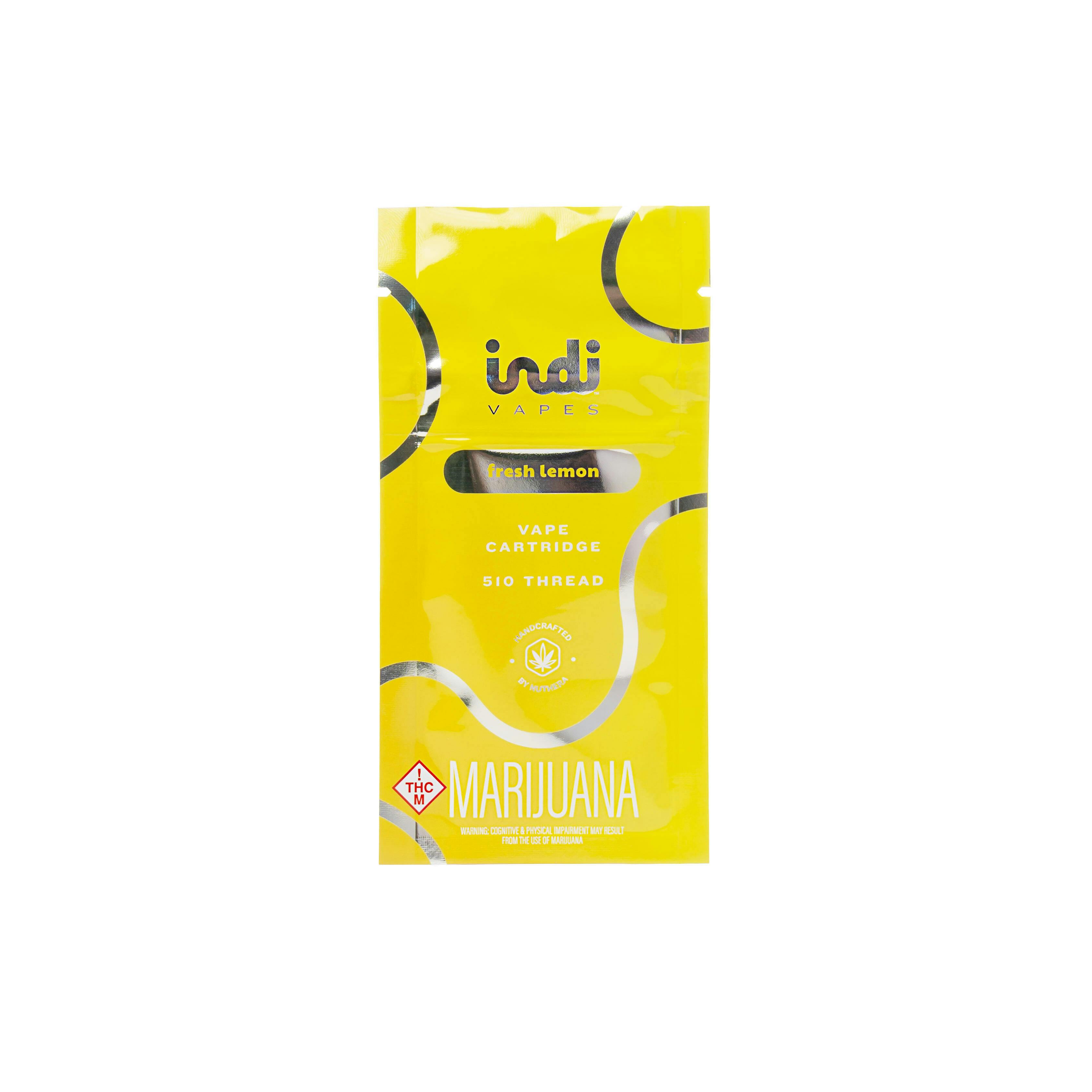 Indi 0.5g Fresh Lemon Vape Cartridge - image 1