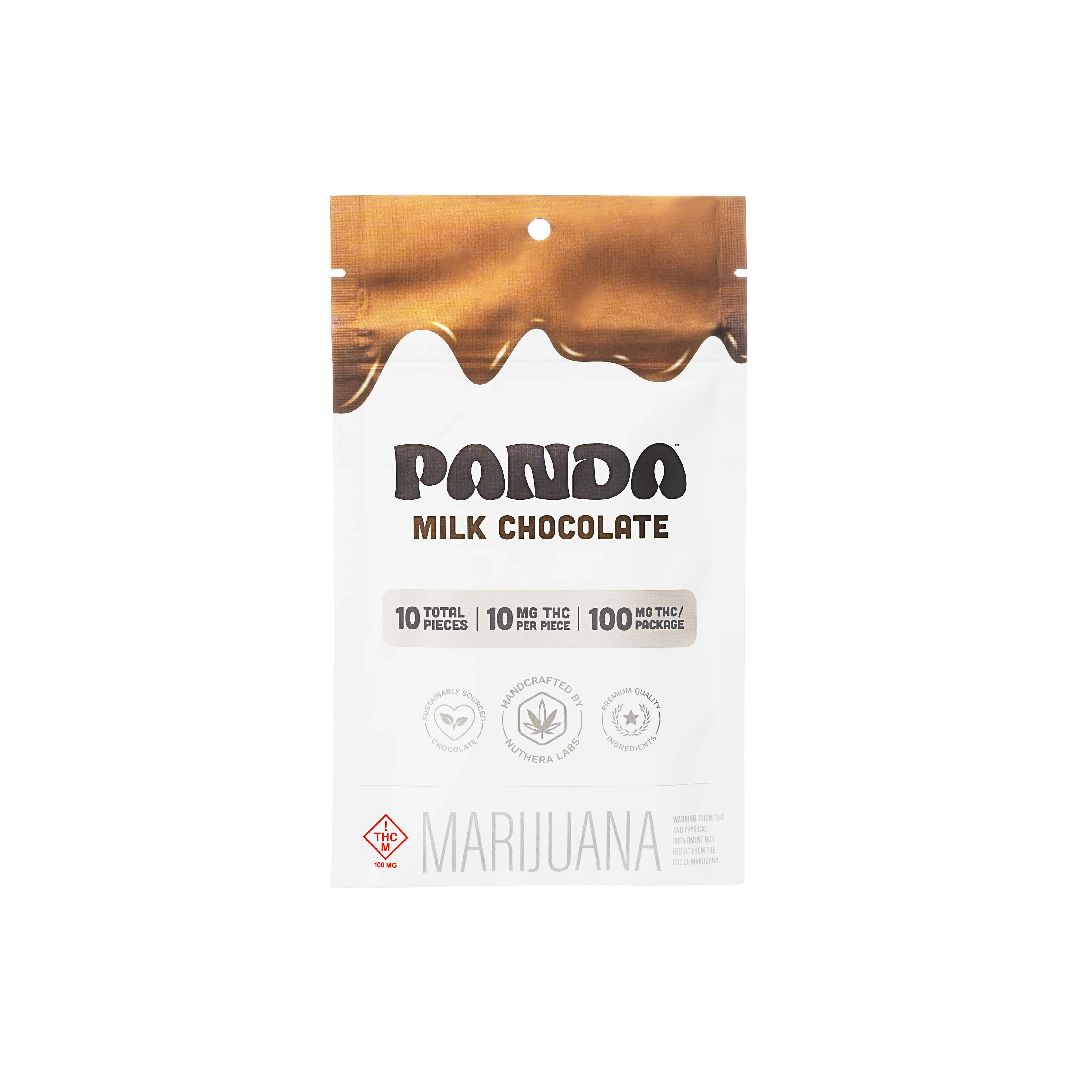 Panda Milk Chocolate 100mg Chocolate Bar - image 1