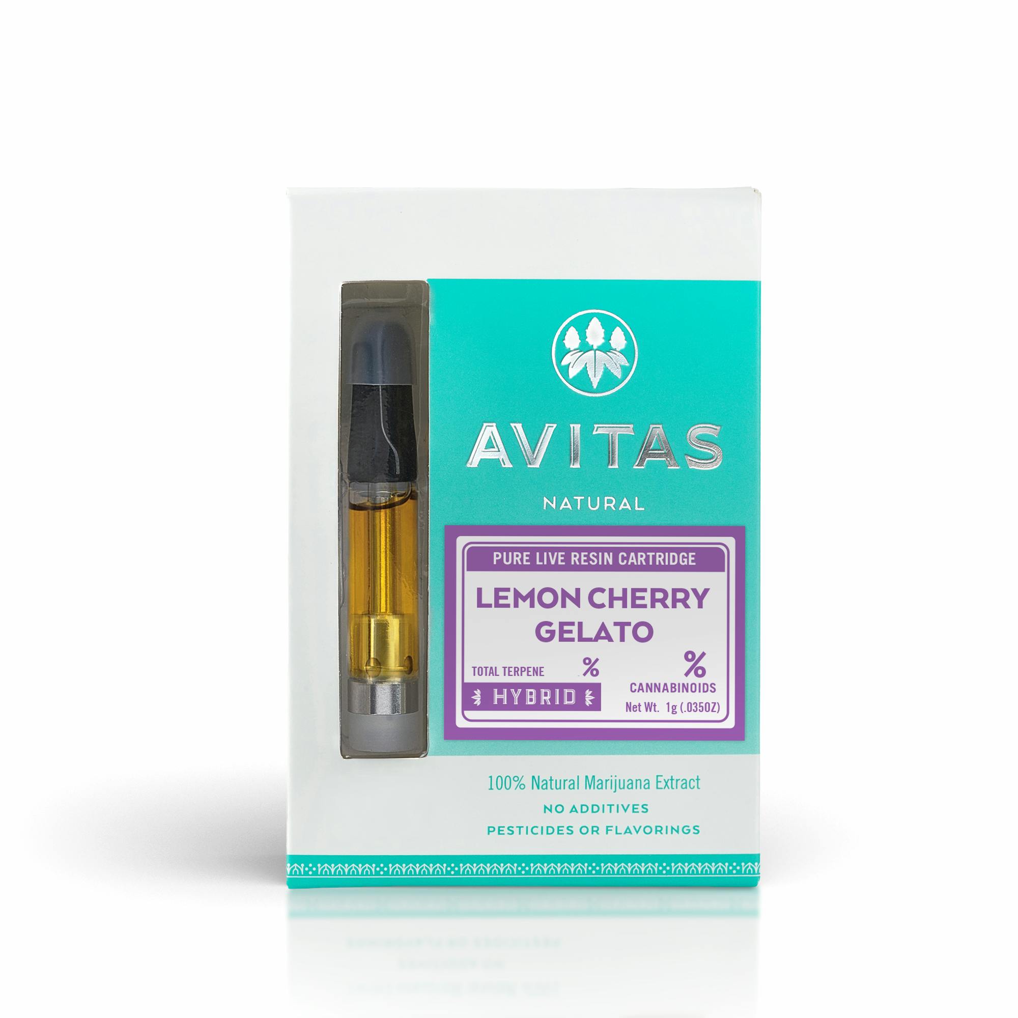 Lemon Cherry Gelato Pure Live Resin Cartridge 1g - image 1