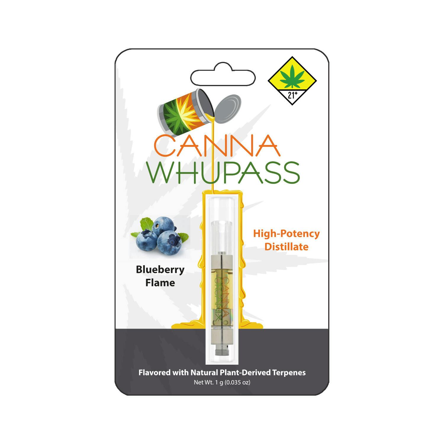 Blueberry Flame | Canna Whupass | Vape Cartridge | 1g - image 1