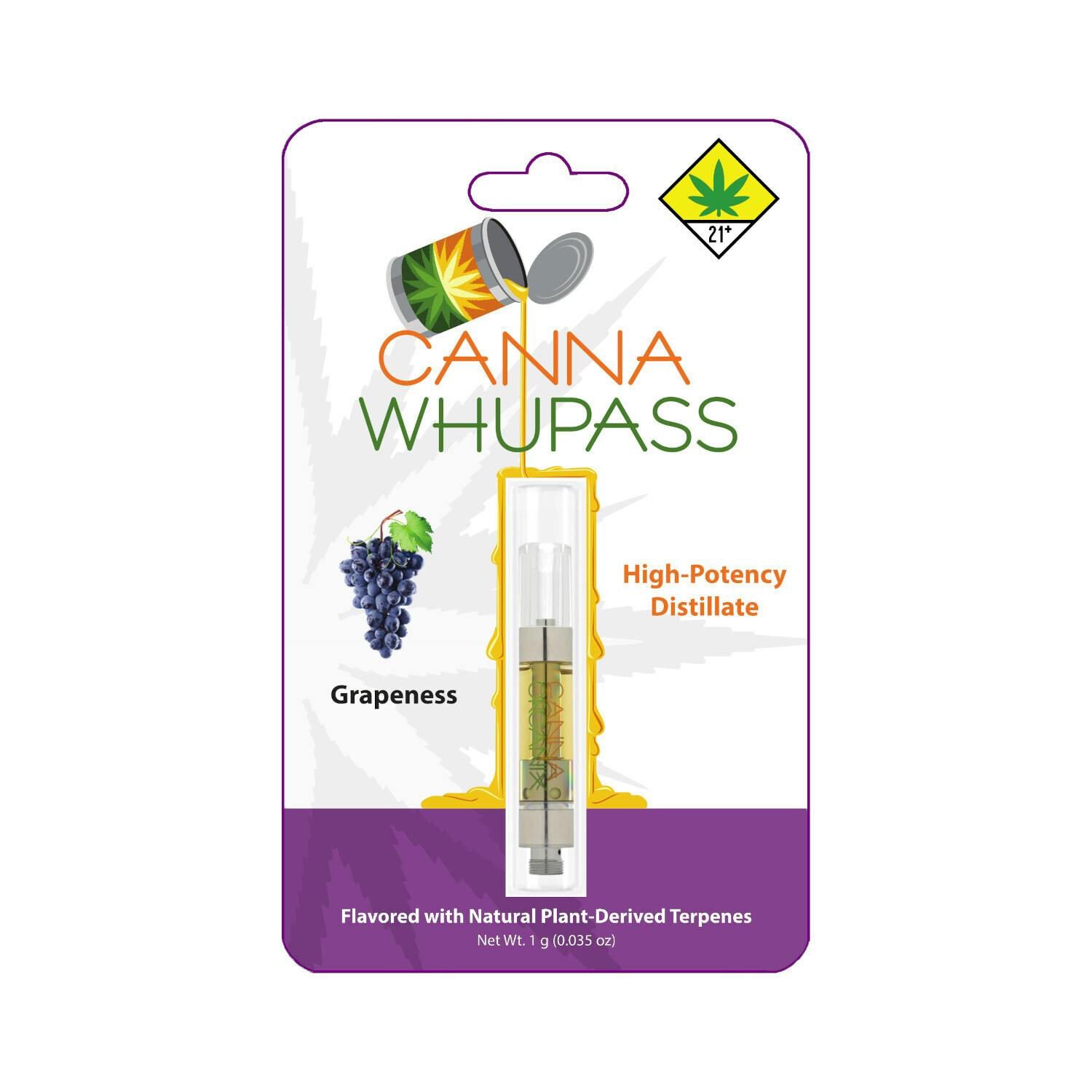 Grapeness | Canna Whupass | Vape Cartridge | 1g - image 1