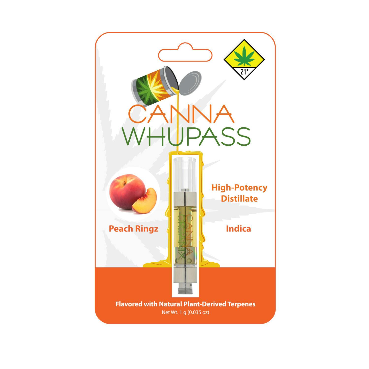 Peach Ringz | Canna Whupass | Vape Cartridge | 1g - image 1