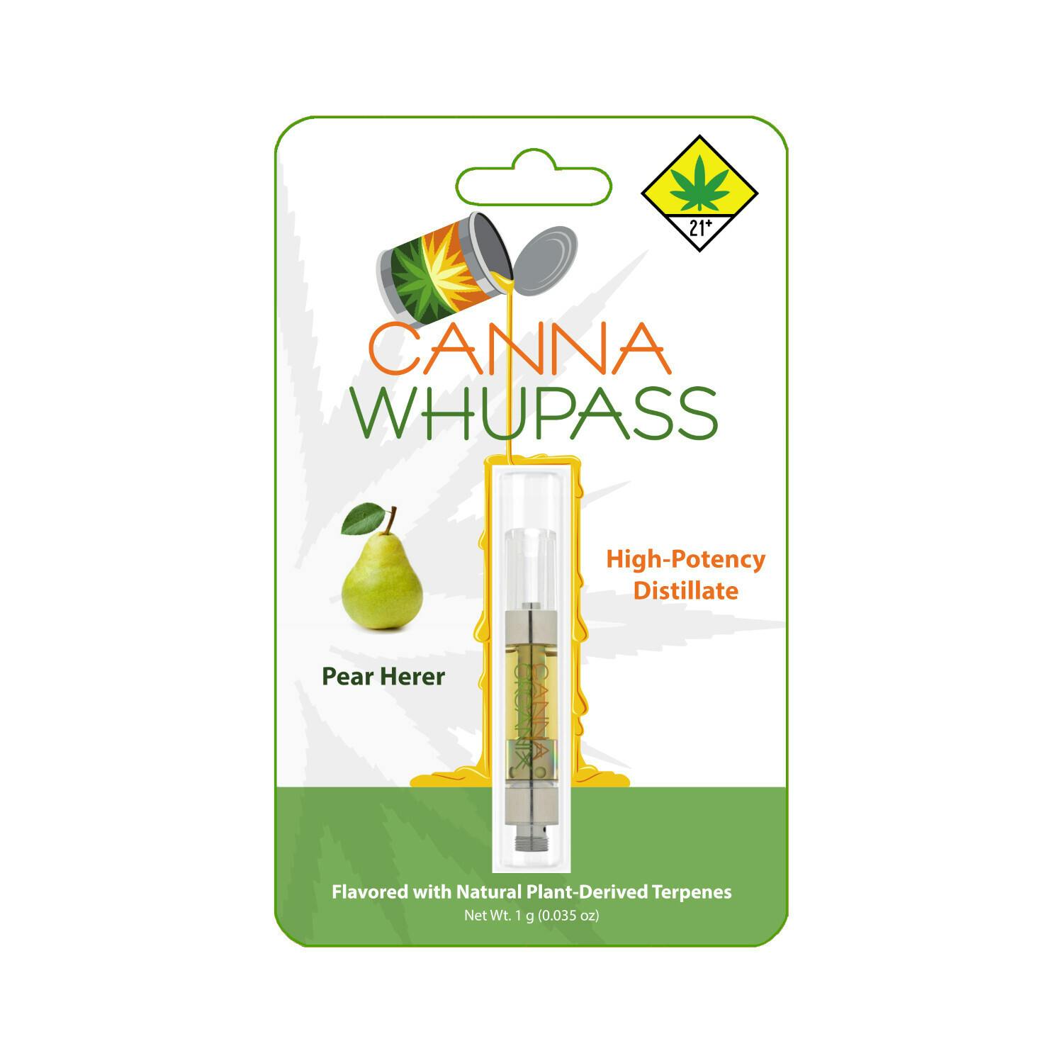 Pear Herer | Canna Whupass | Vape Cartridge | 1g - image 1