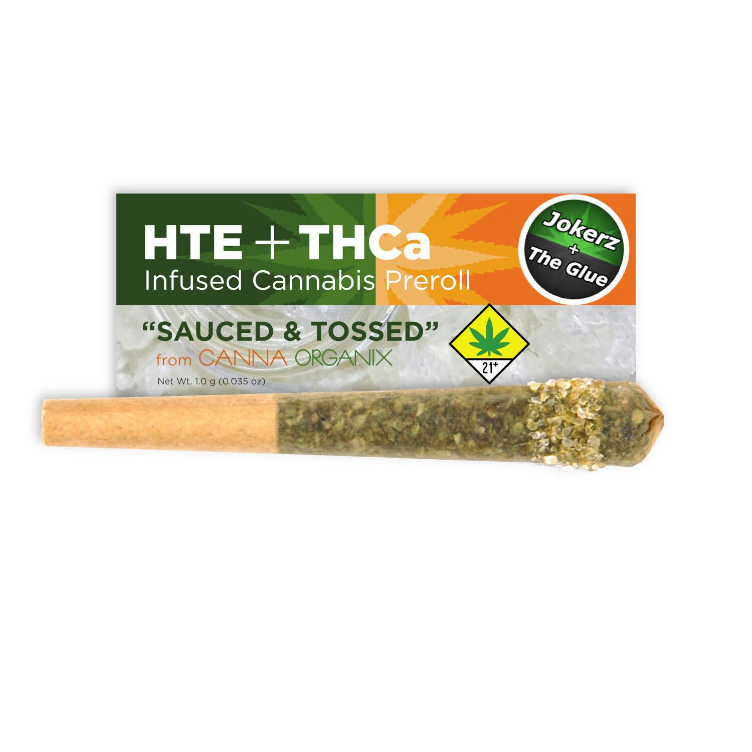 Jokerz x The Glue | Sauced n Tossed | Infused Pre Roll | 1g - image 1