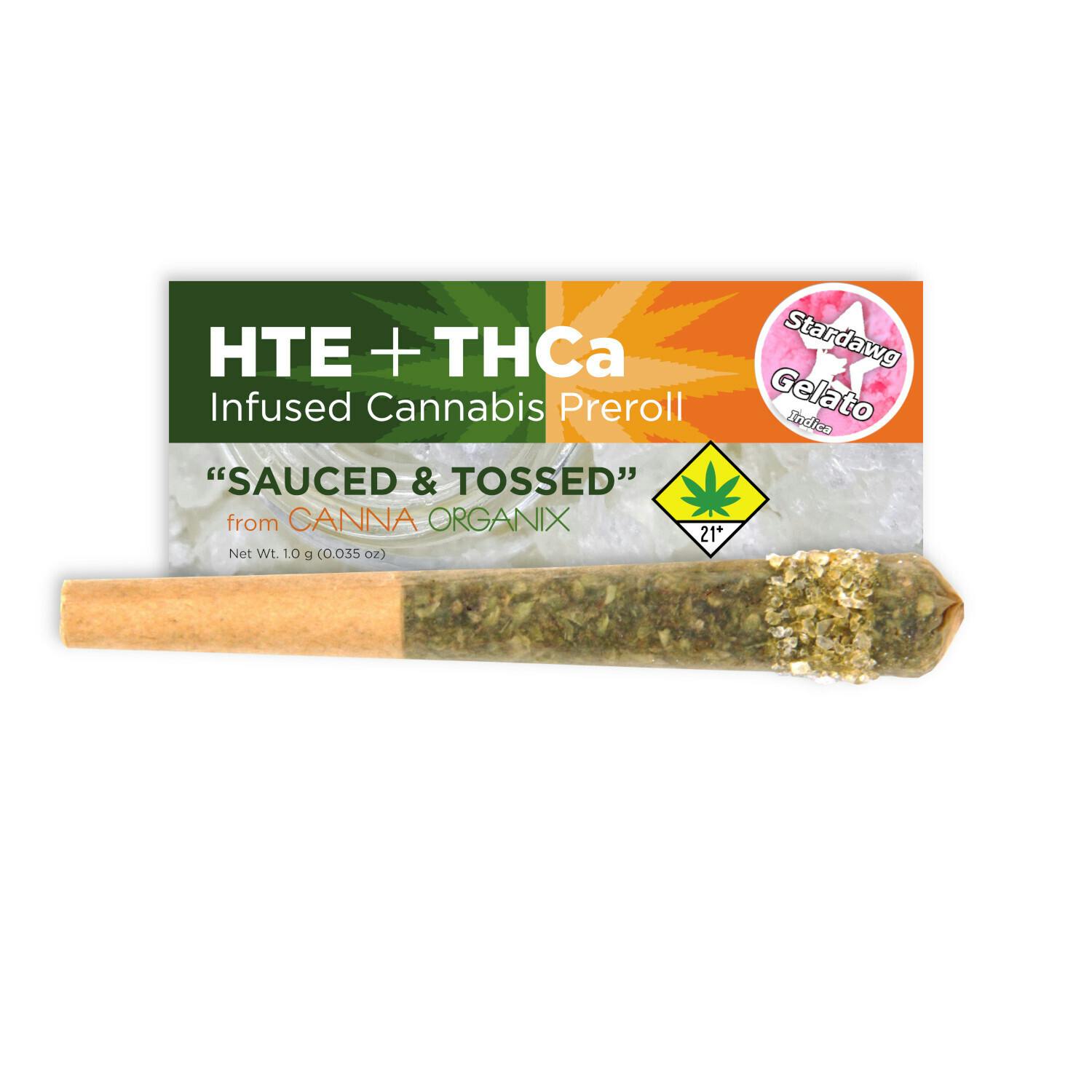 Stardawg Gelato | Sauced n Tossed | Infused Pre Roll | 1g - image 1