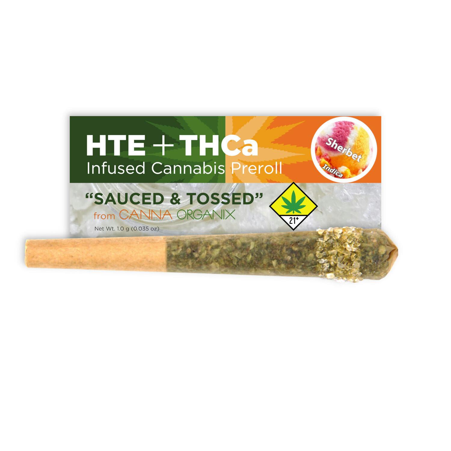 Sunset Sherbet | Sauced n Tossed | Infused Pre Roll | 1g - image 1