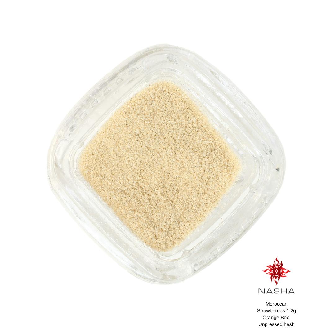 Moroccan Strawberries 1.2g Orange Unpressed Hash - image 1
