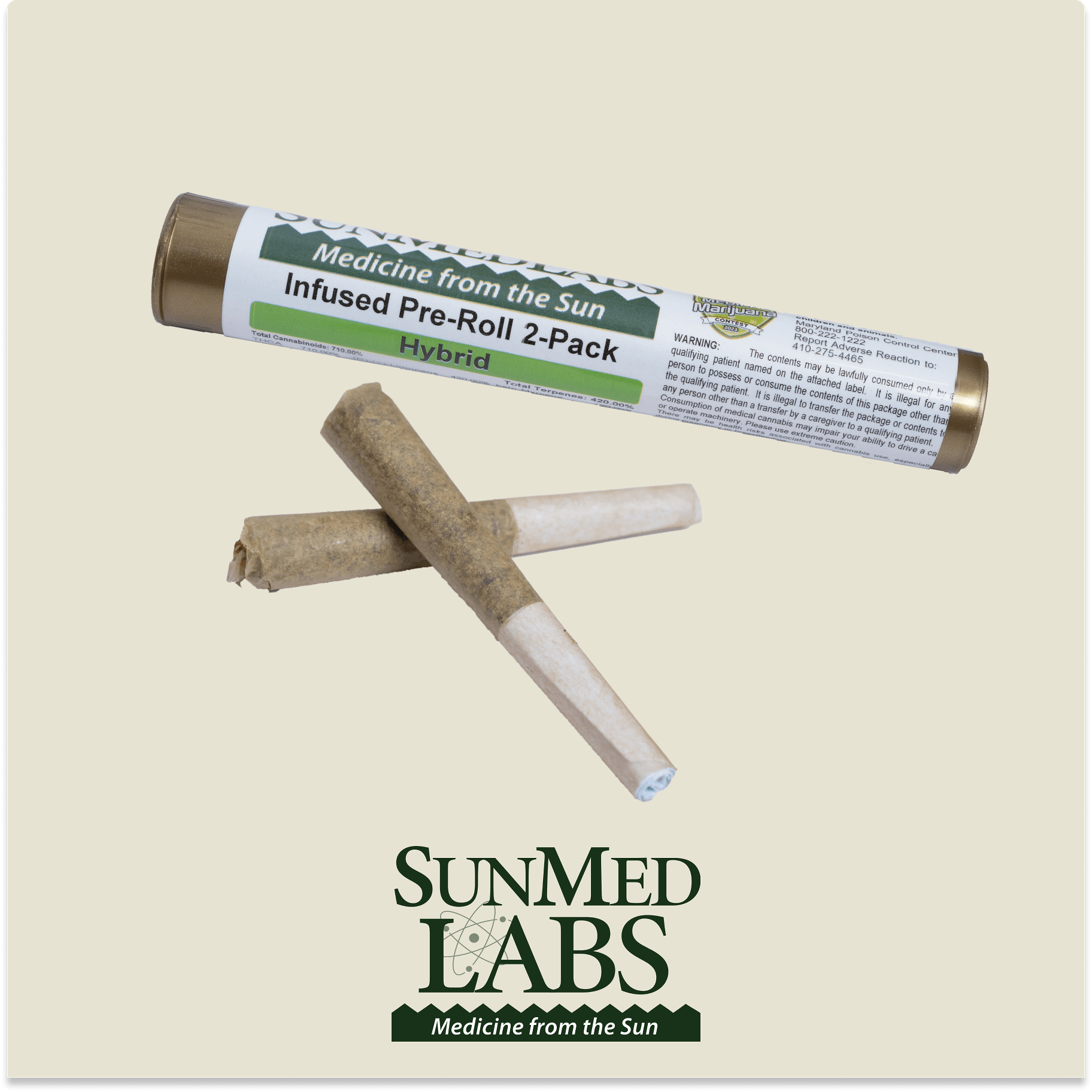 Watermelon Gelato FWR x Lemon Skunk LLR Infused Pre Roll 0.65g/2 Pack - image 1