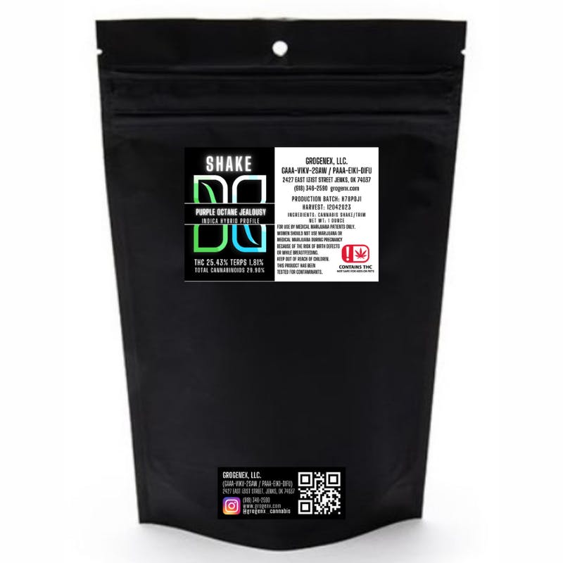 GroGenx - PRE-PACKAGED SHAKE - (1oz) - PURPLE OCTANE JEALOUSY - image 2