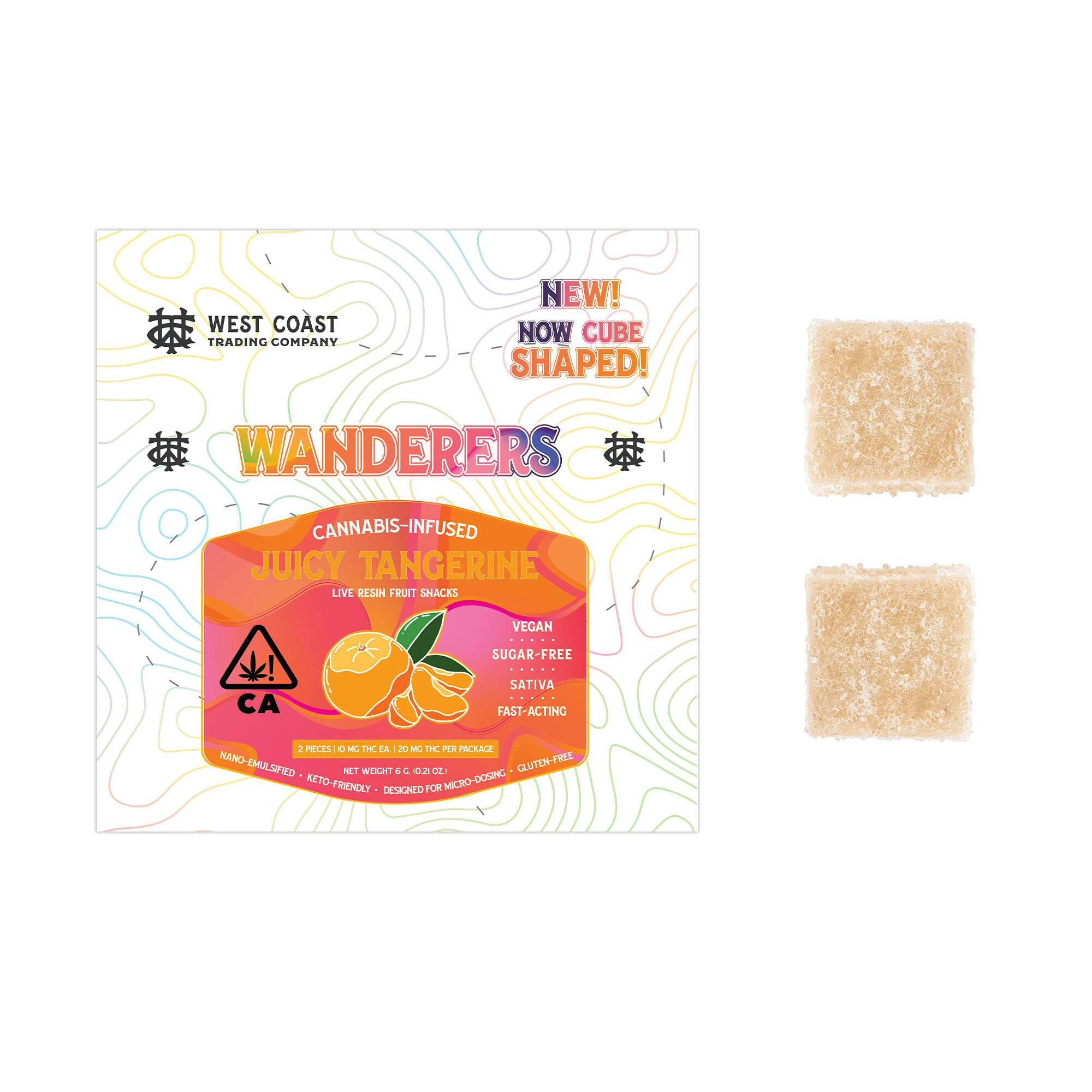 Wanderers Sugar-Free Vegan Gummies | Juicy Tangerine | 2ct - image 1