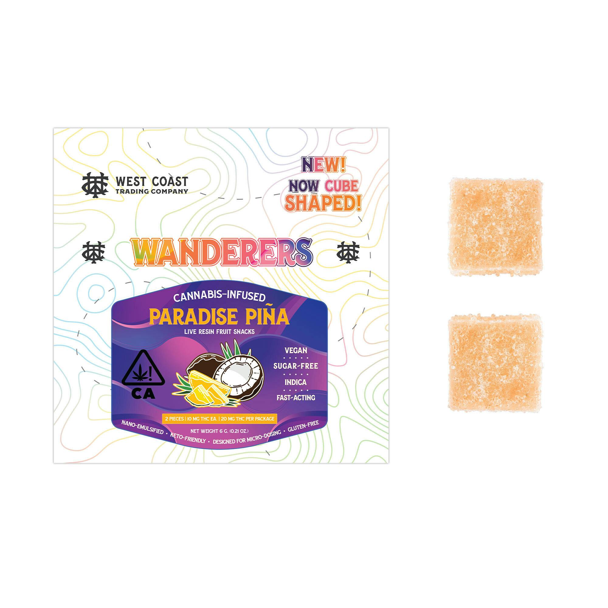 Wanderers Sugar-Free Vegan Gummies | Paradise Pina | 2ct - image 1