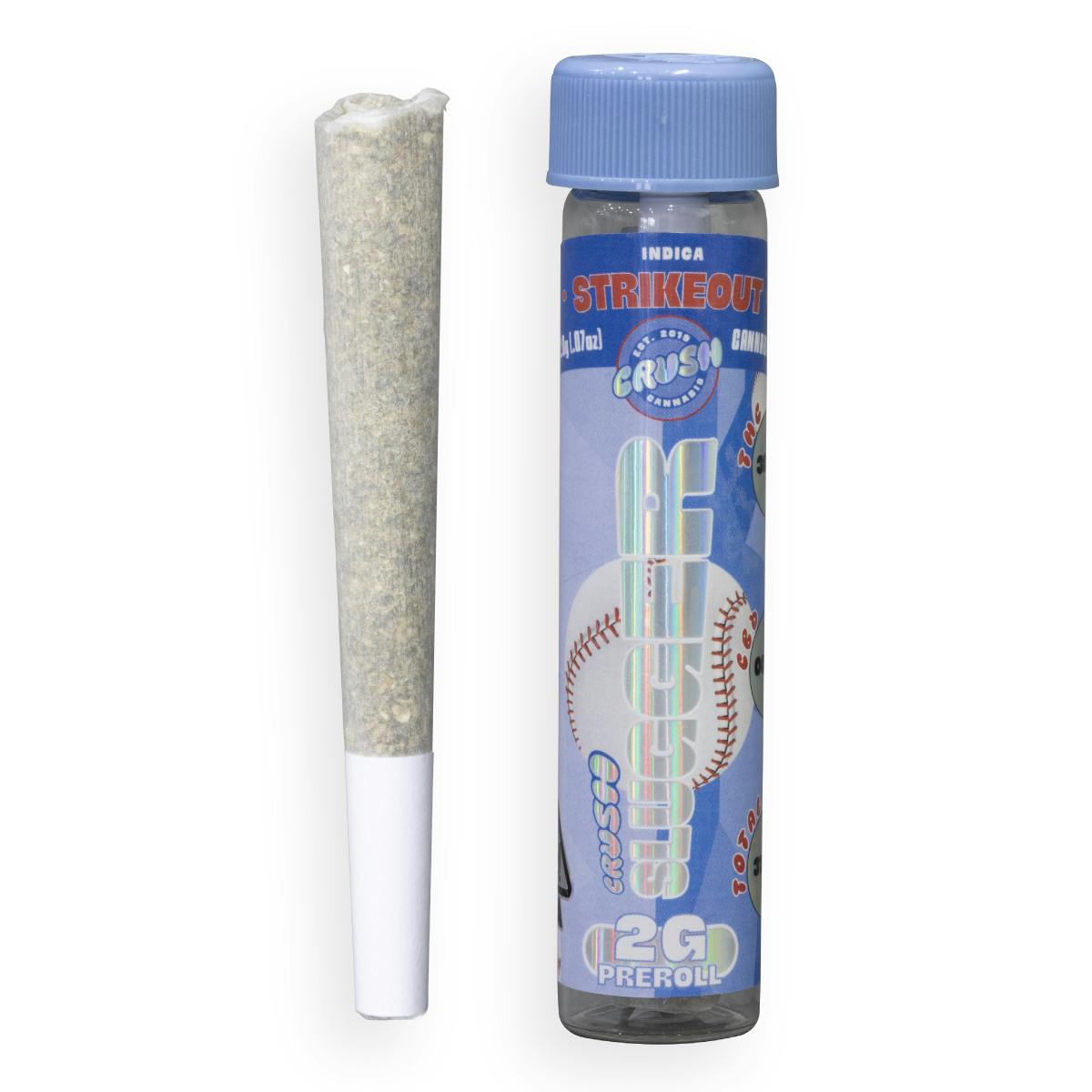 Crush Cannabis 2g Slugger - Strikeout - Pre-Roll - image 1