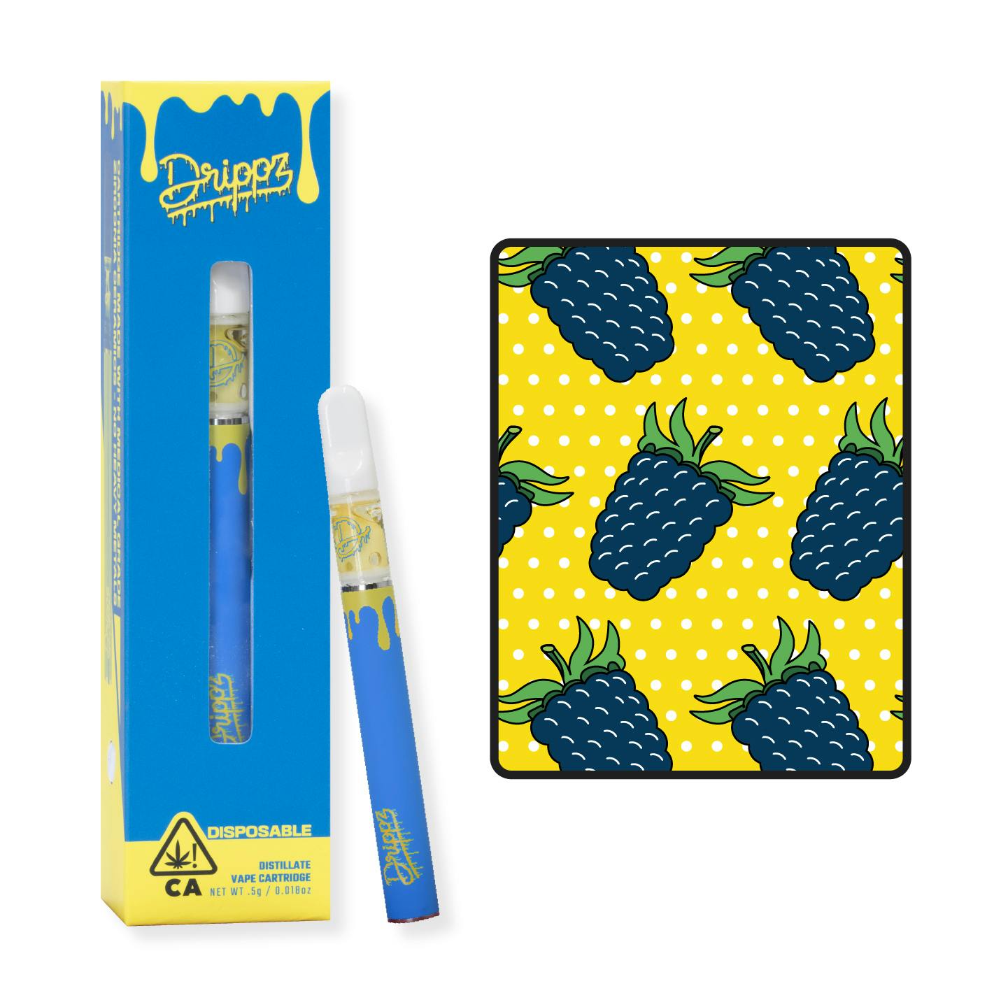 Drippz disposable vape - Blackberry OG - .5g - image 1