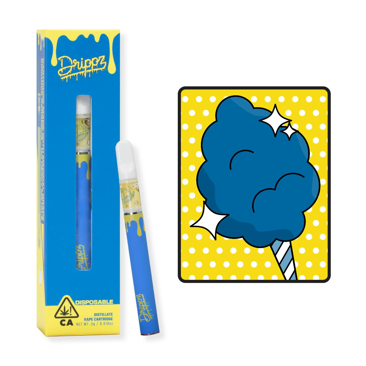 Drippz disposable vape - Cotton Candy - .5g - image 1