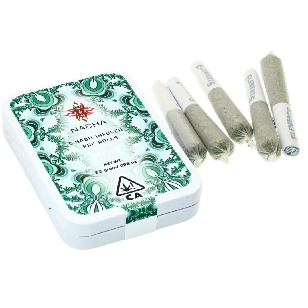Hash Infused PreRolls - 5 pack - Papaya Punch x Banana OG - image 2